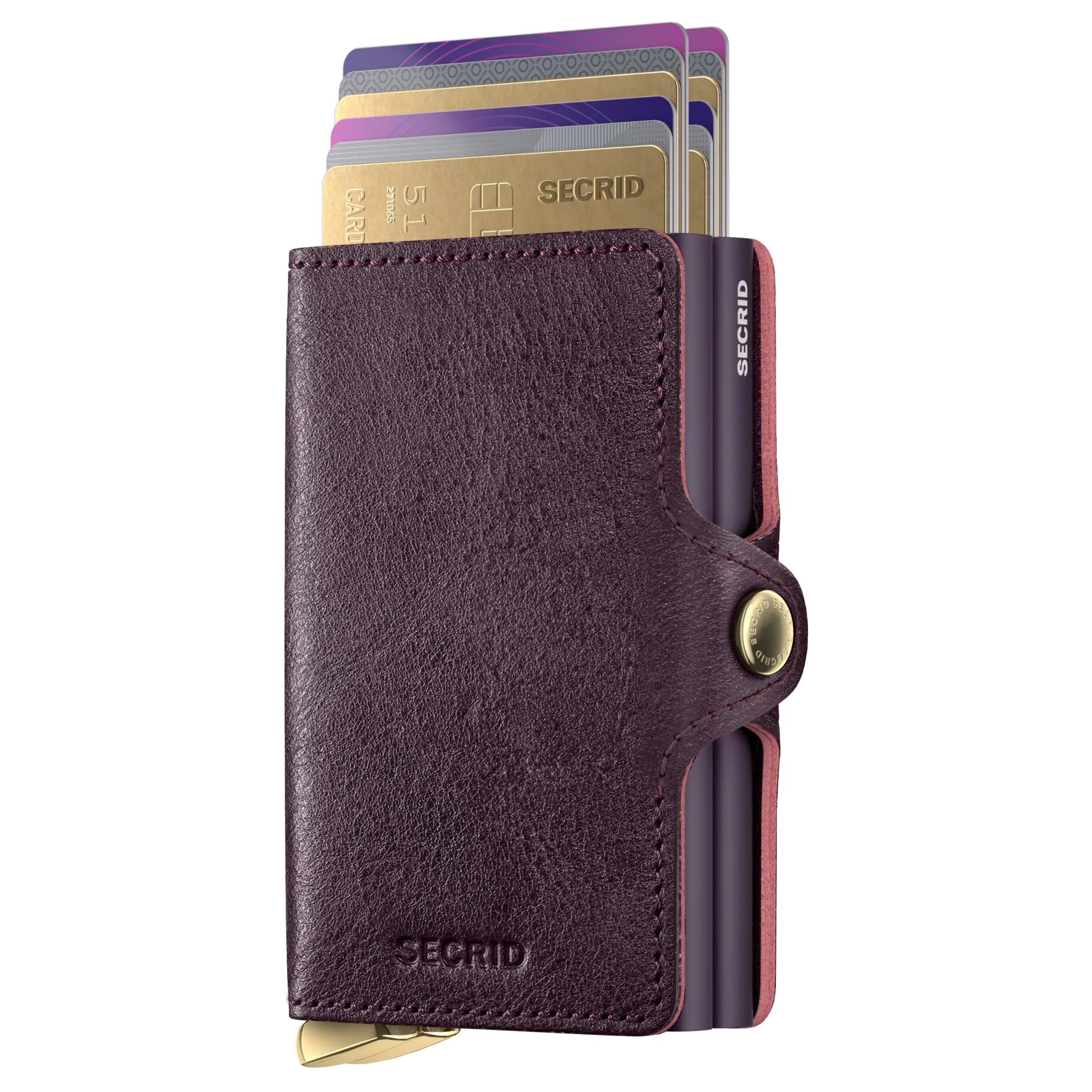 Secrid Twinwallet Basco - Kreditkartenetui 12cc 10.2 cm RFID (bordeaux+) - Image 2