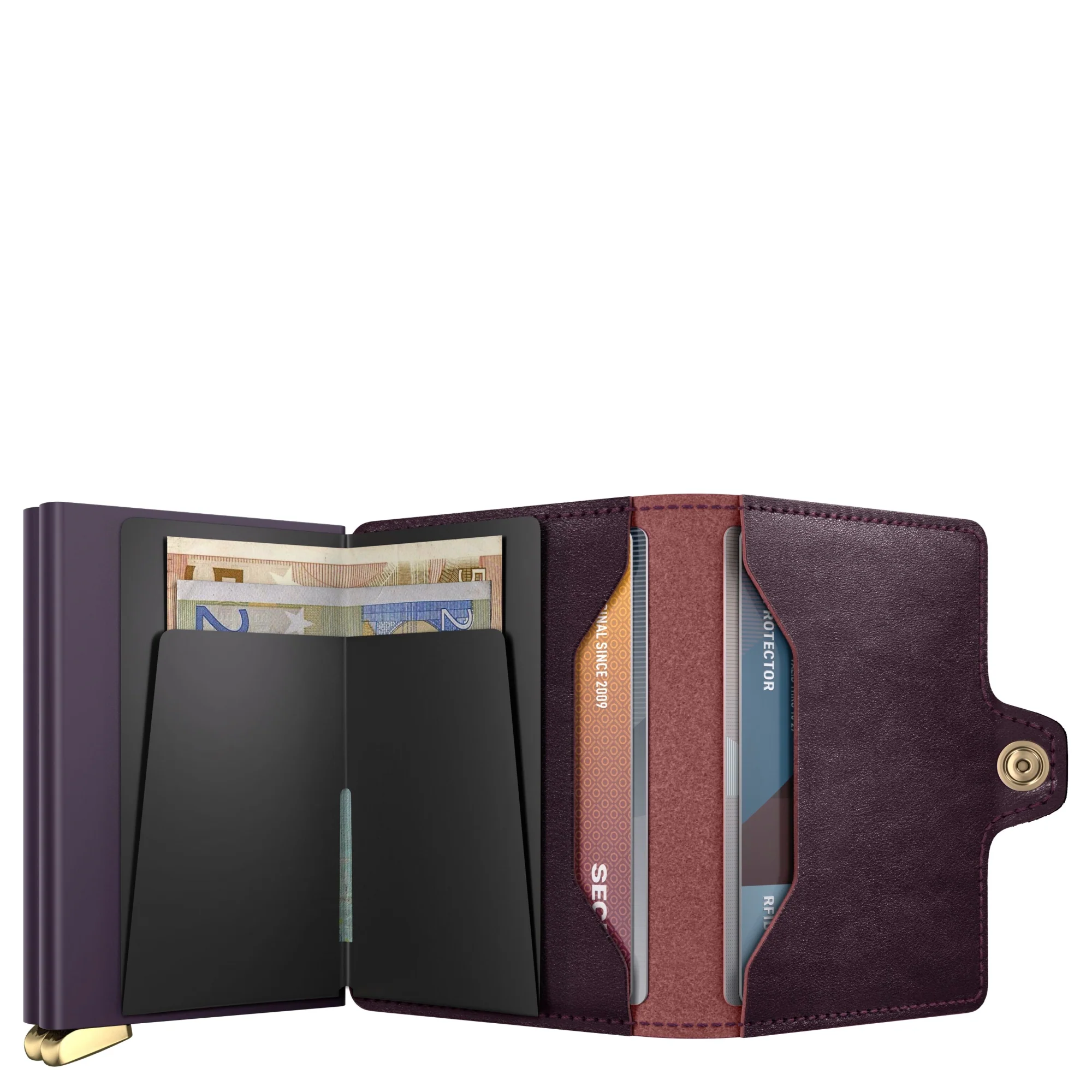 Secrid Twinwallet Basco - Kreditkartenetui 12cc 10.2 cm RFID (bordeaux+) - Image 6