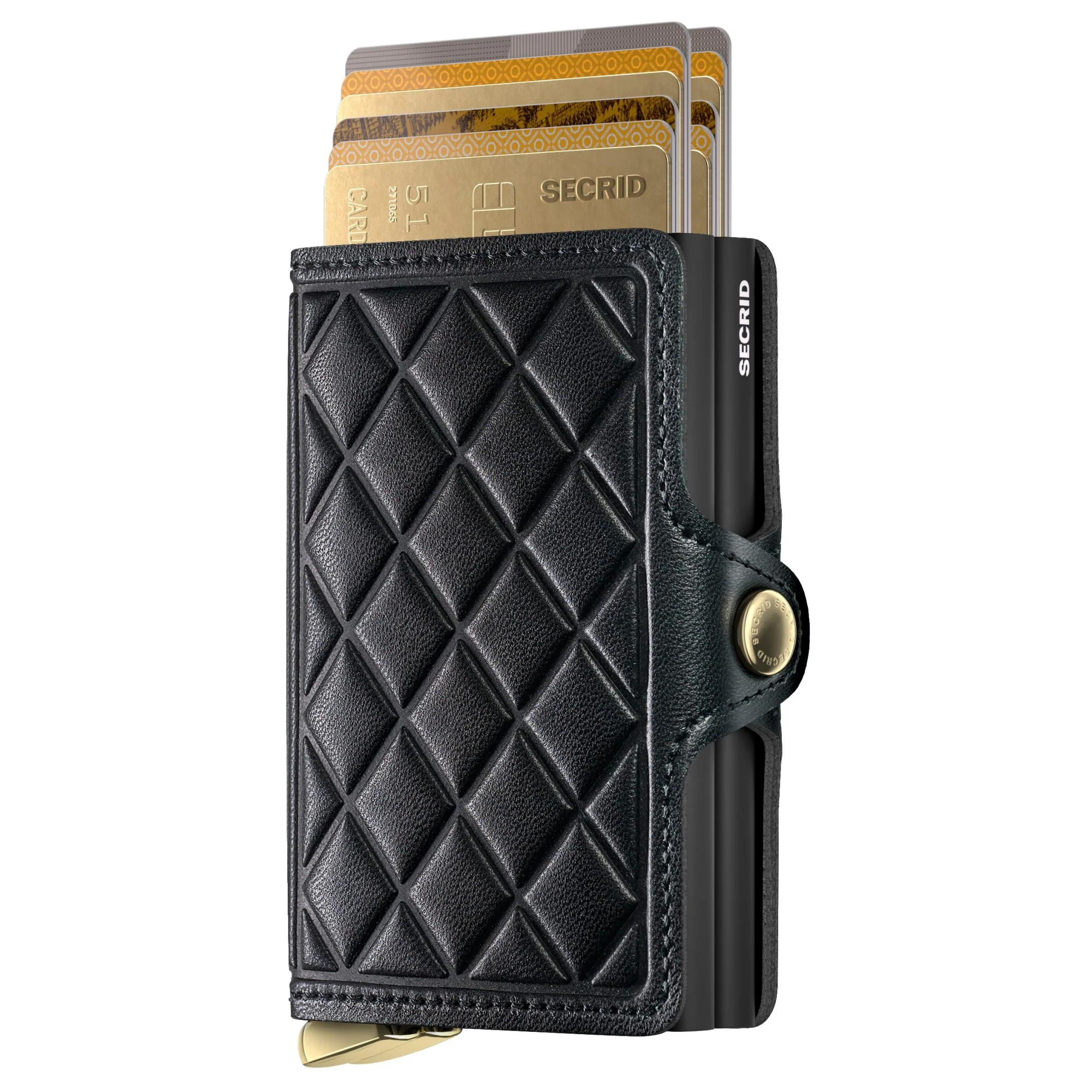 Secrid Twinwallet Emboss Diamond - Kreditkartenetui 6cc 10.2 cm RFID (black+) - Image 2