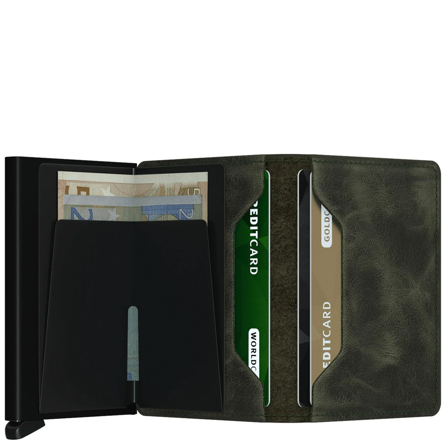 Secrid Vintage Slimwallet - Geldbörse RFID 6.8 cm (olive-black) - Image 2