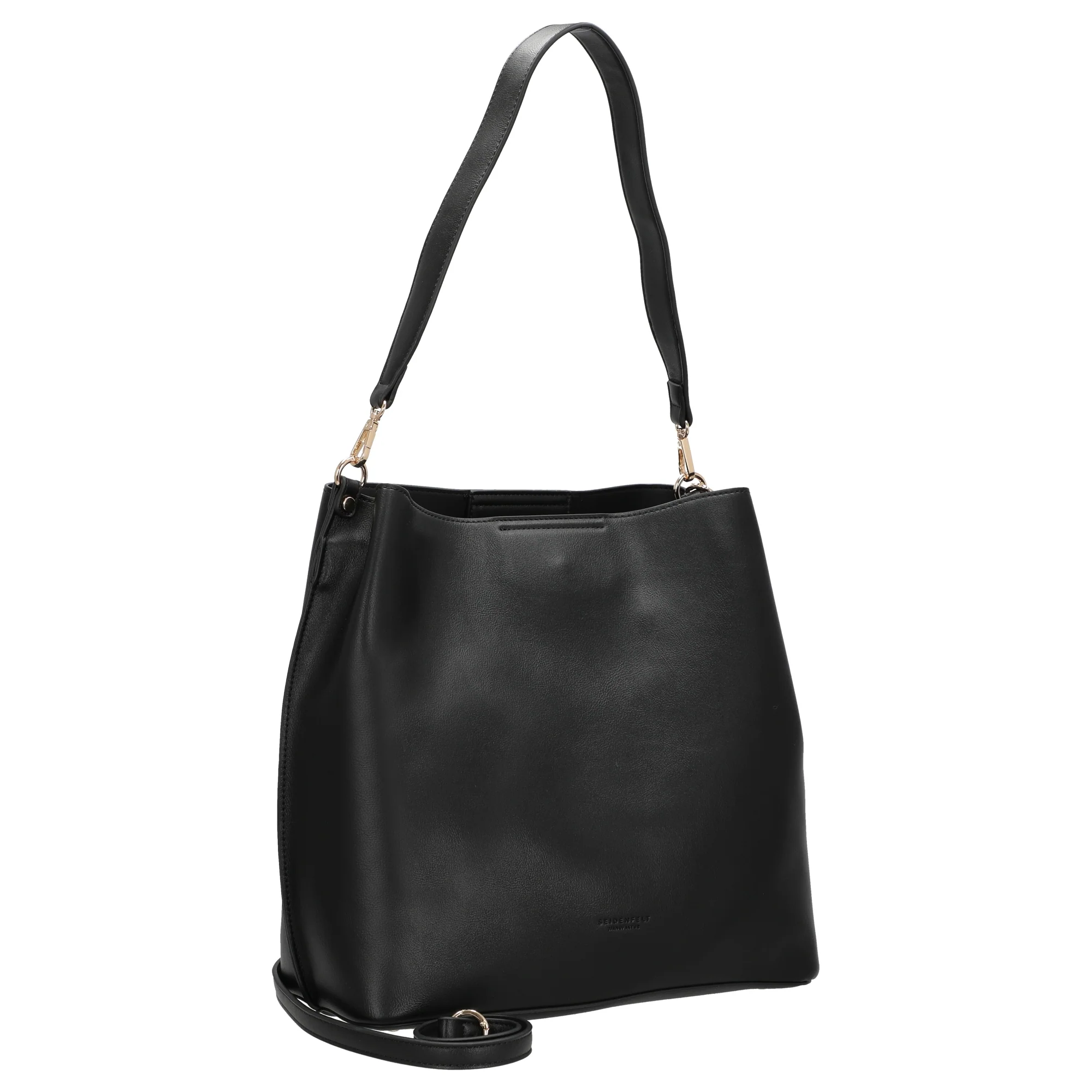 Seidenfelt Alunda Hobo - Schultertasche 33 cm (matt black) - Image 5