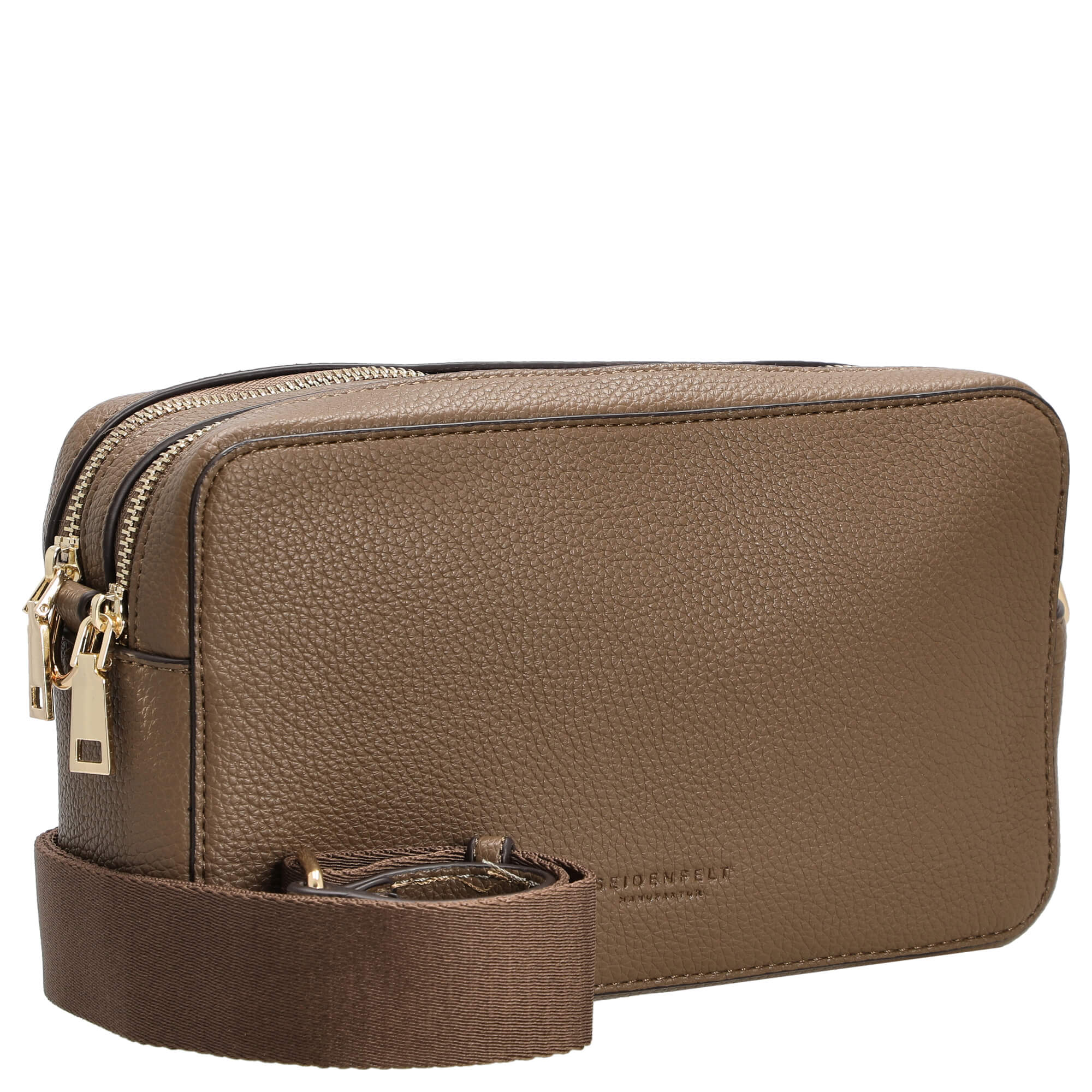 Seidenfelt Bjuv - Umhängetasche 24 cm (olive/gold) - Image 5