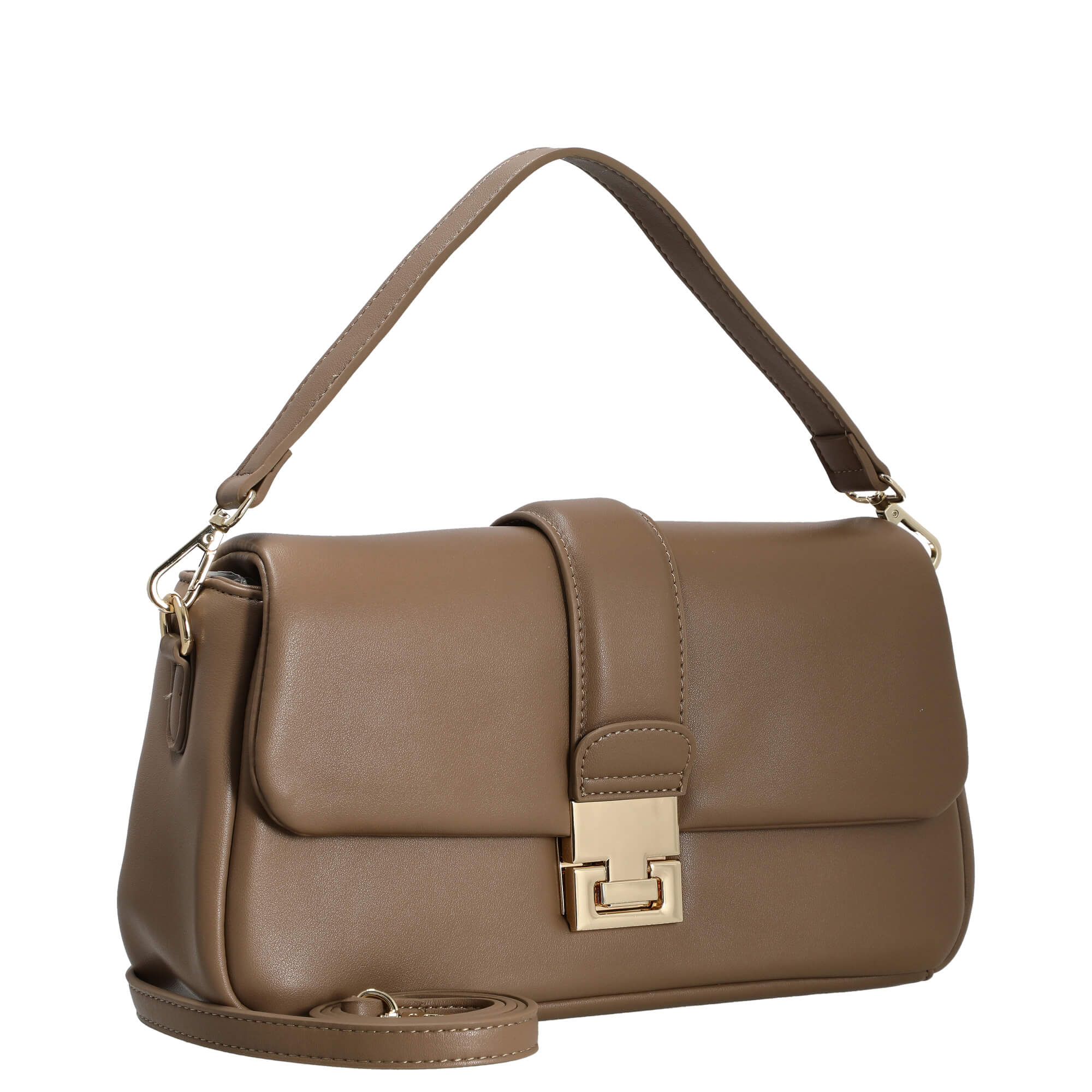 Seidenfelt Dalarna - Schultertasche 30 cm (soft toffee/gold) - Image 5