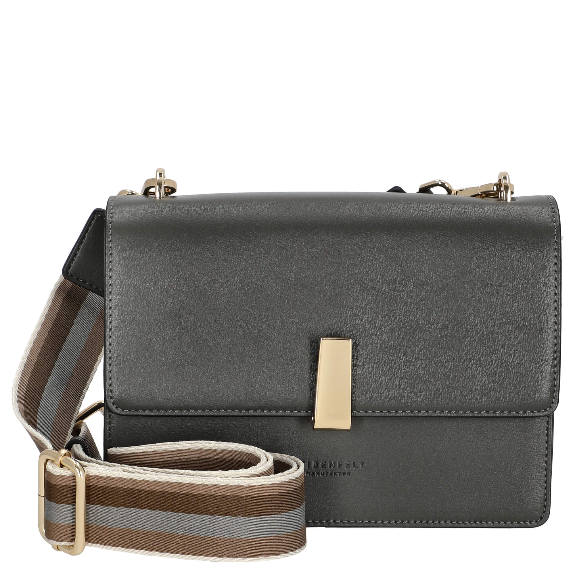 Seidenfelt Flen Crossbody - Umhängetasche 22 cm (antracite/gold) - Image 6