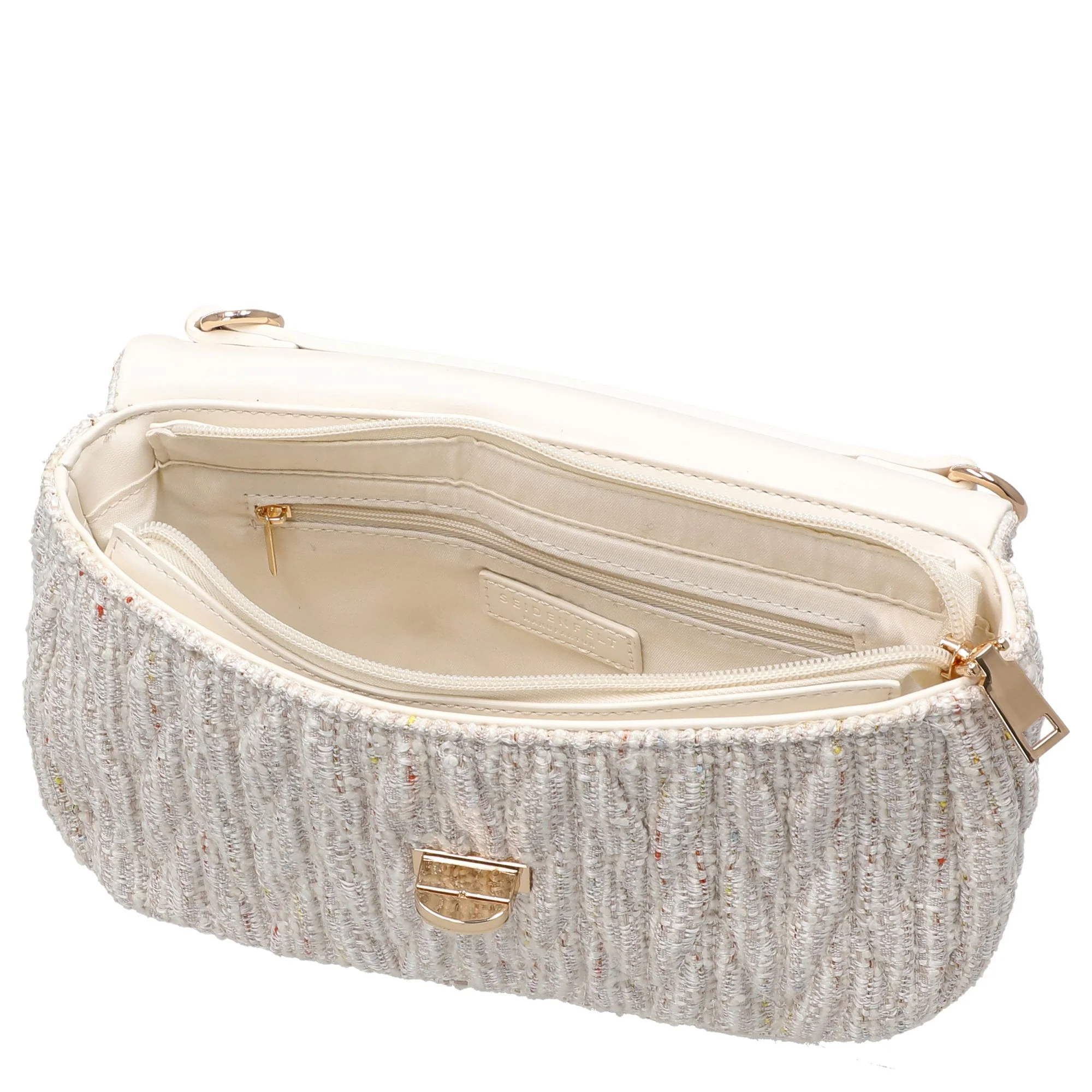 Seidenfelt Floro - Umhängetasche 24 cm (happy beige) - Image 6