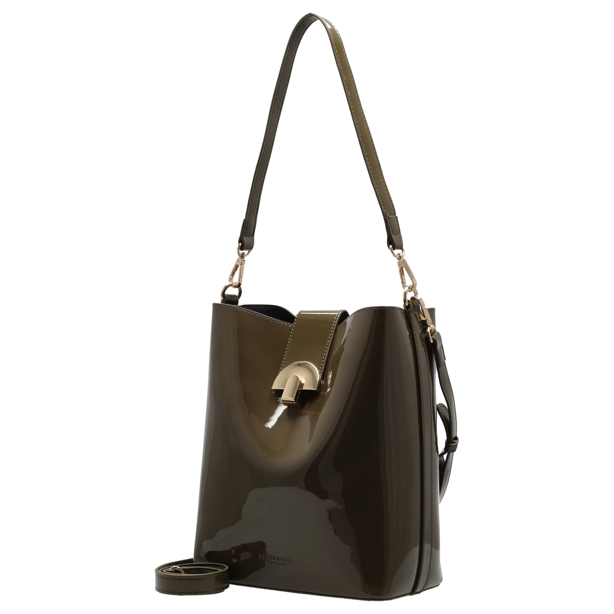 Seidenfelt Grenaa Hobo - Schultertasche 27 cm (khaki) - Image 2