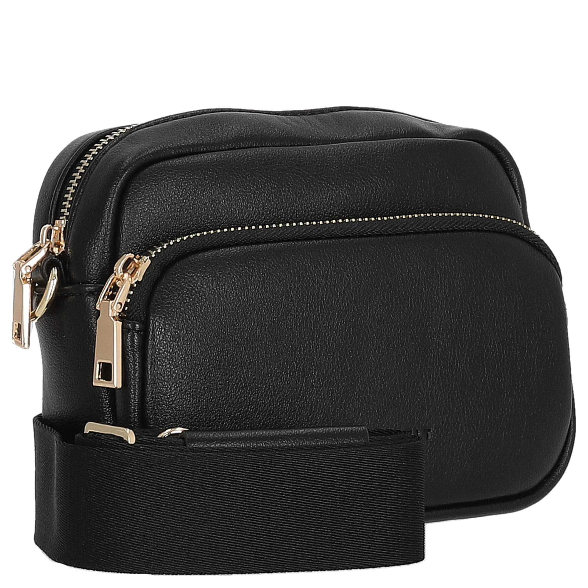 Seidenfelt Heby - Schultertasche 18 cm (black/gold) - Image 5