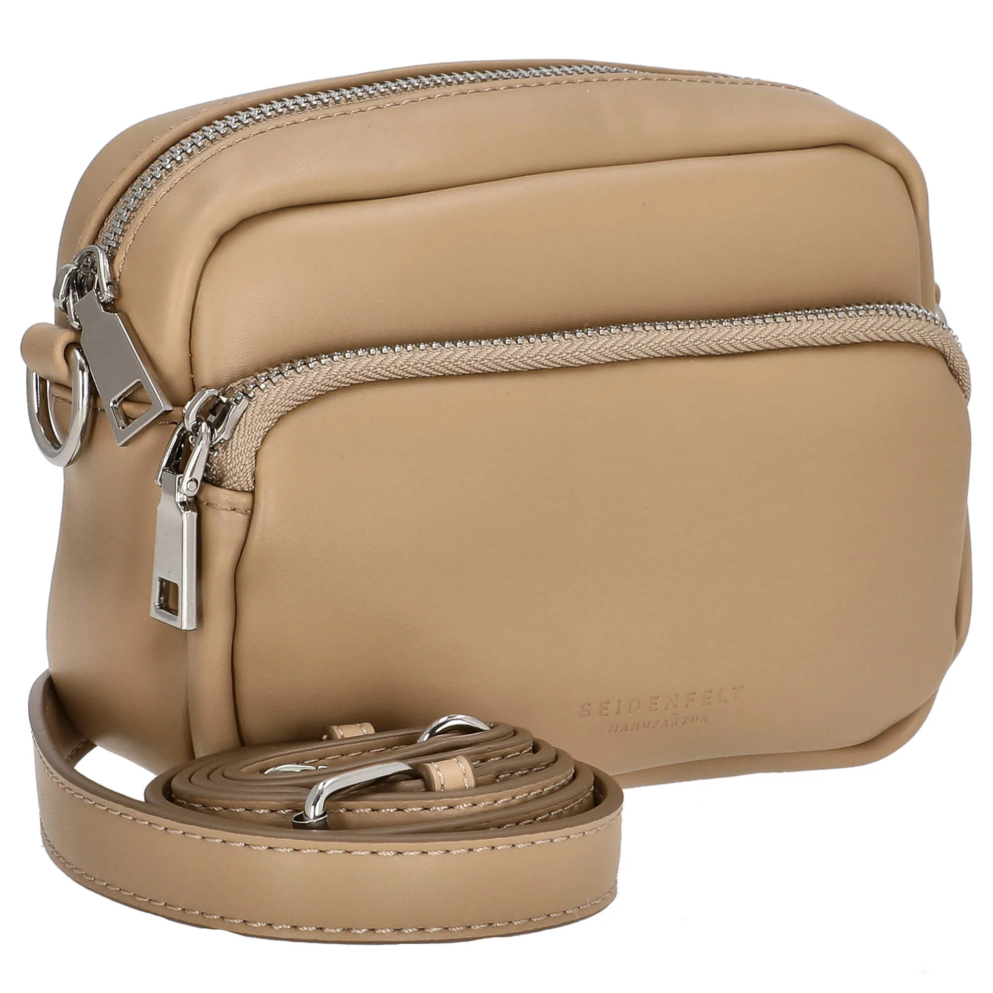 Seidenfelt Hede Crossbody - Umhängetasche 17 cm (almond) - Image 5