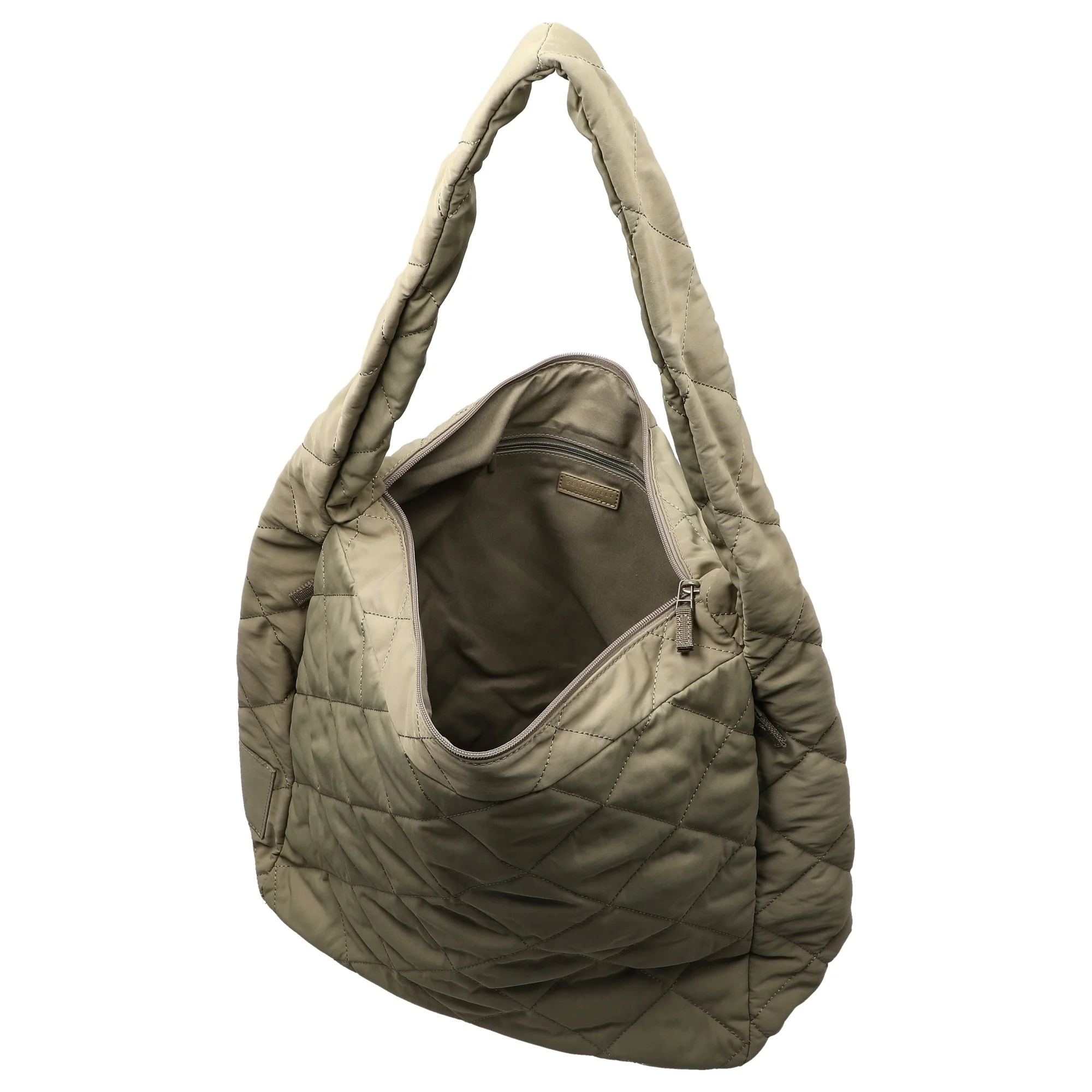 Seidenfelt Hetta Maxi Hobo - Schultertasche 42 cm (greige khaki) - Image 6