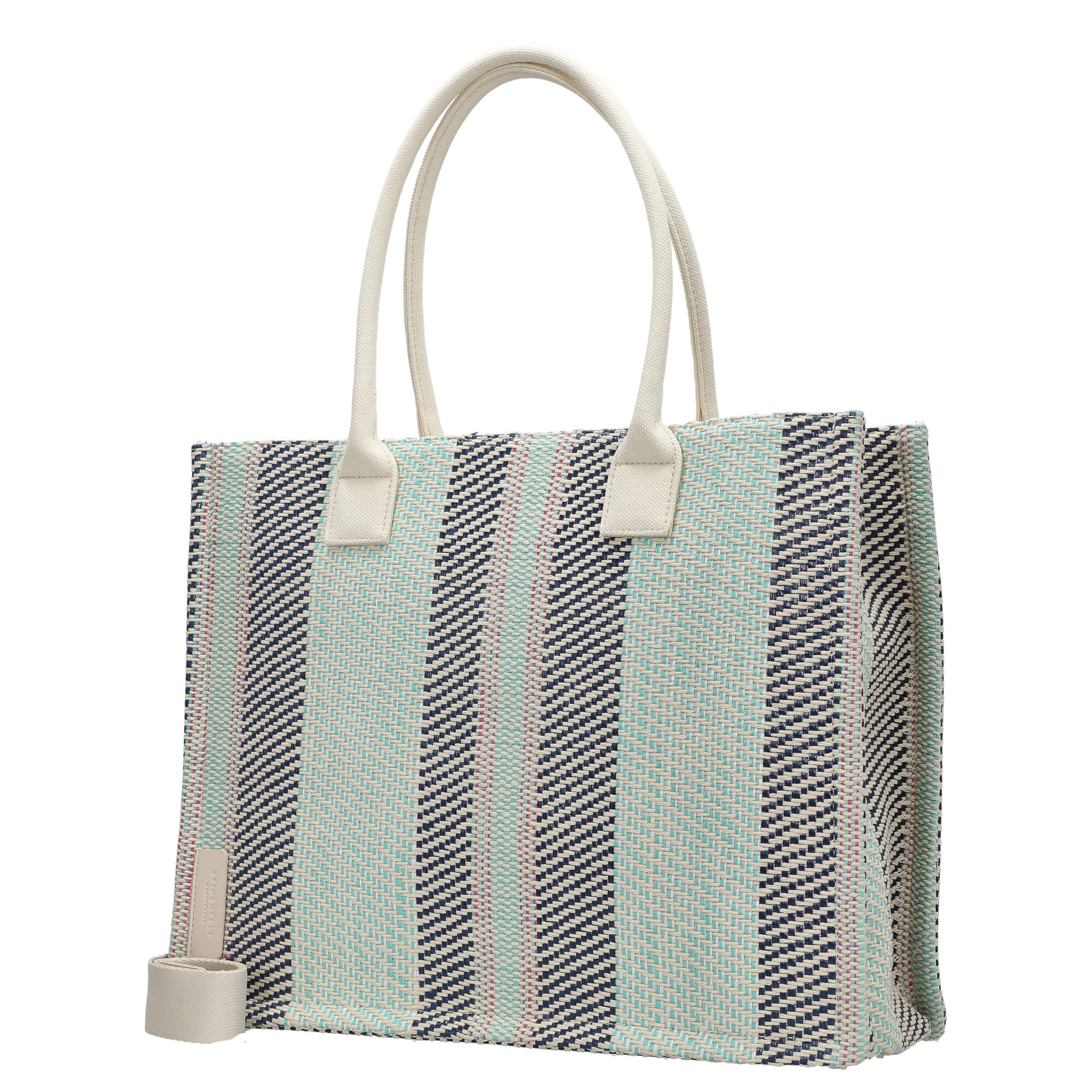Seidenfelt Hulu - Shopper 40 cm (aqua mix) - Image 2