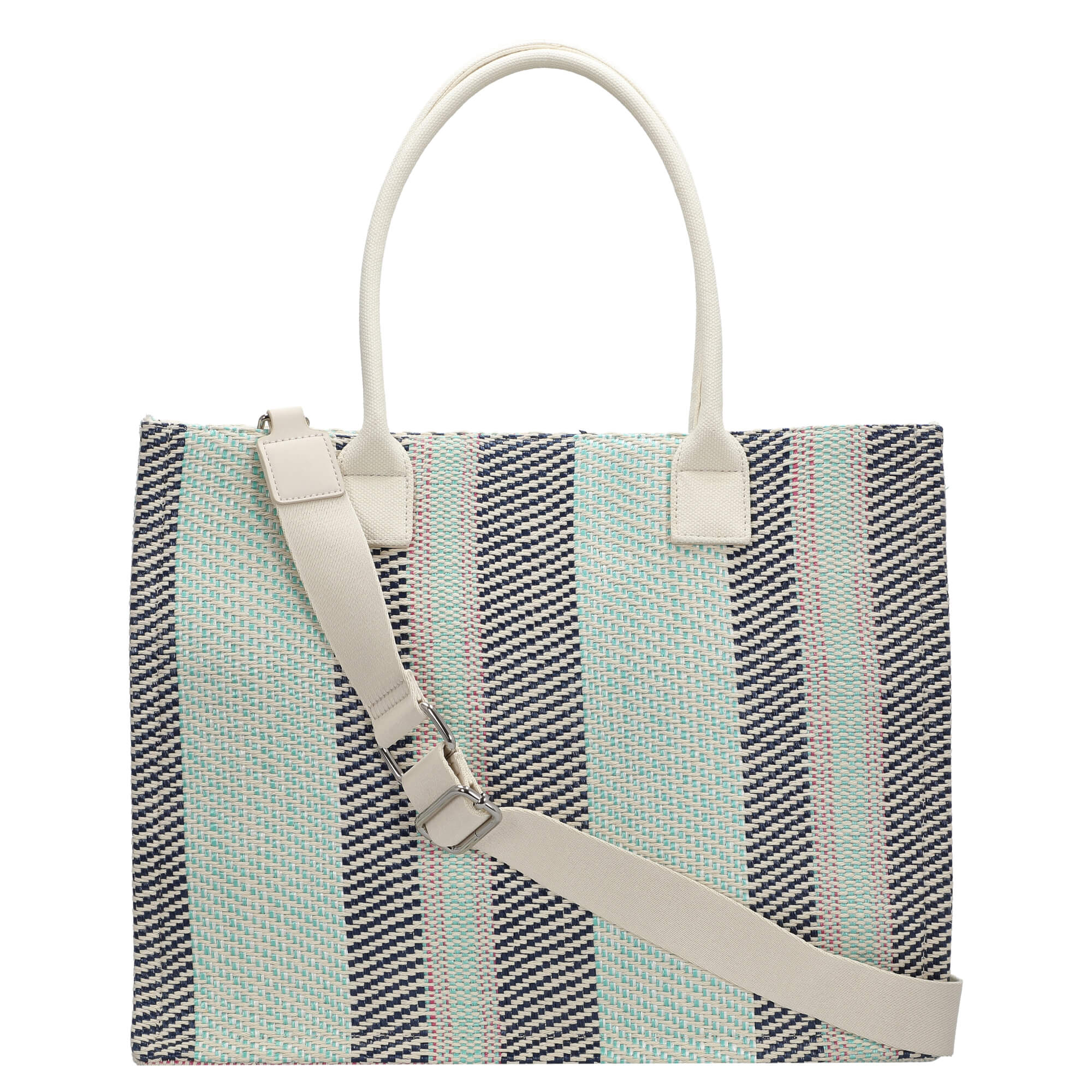 Seidenfelt Hulu - Shopper 40 cm (aqua mix) - Image 4