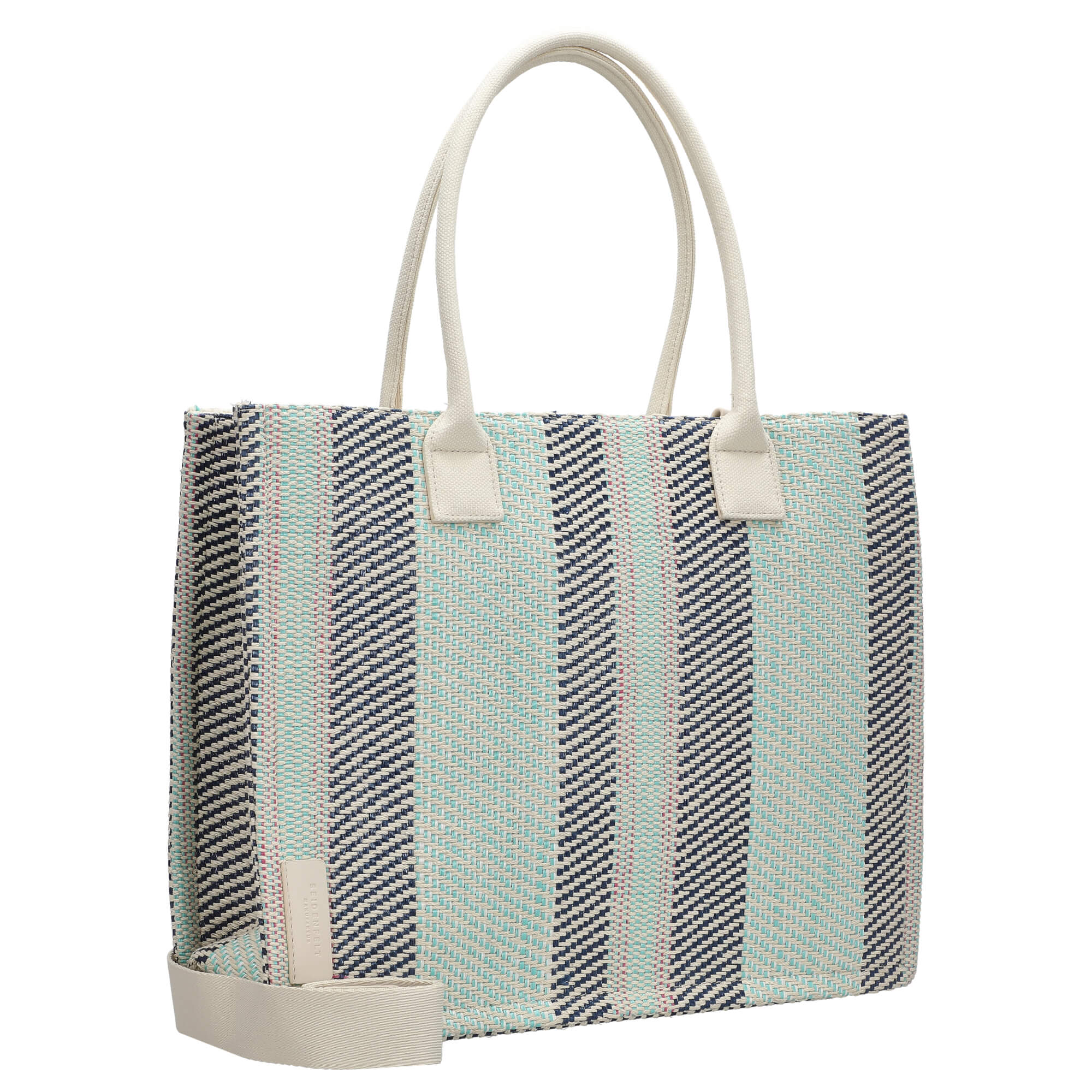 Seidenfelt Hulu - Shopper 40 cm (aqua mix) - Image 5