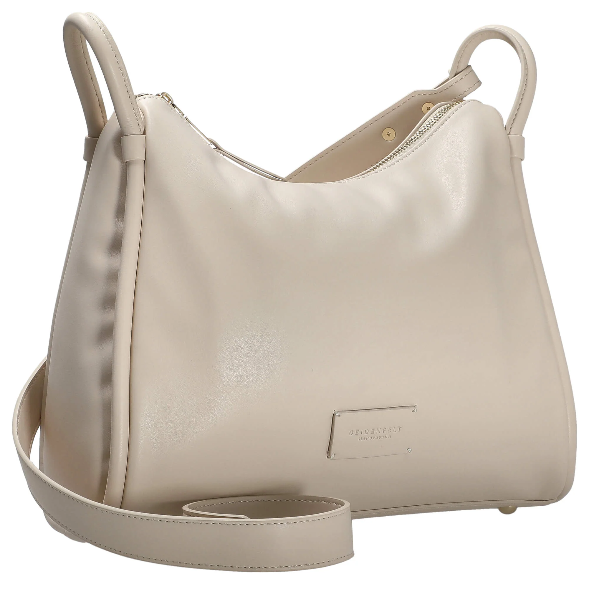Seidenfelt Kaavi - Umhängetasche 30 cm (cotton beige/gold) - Image 5