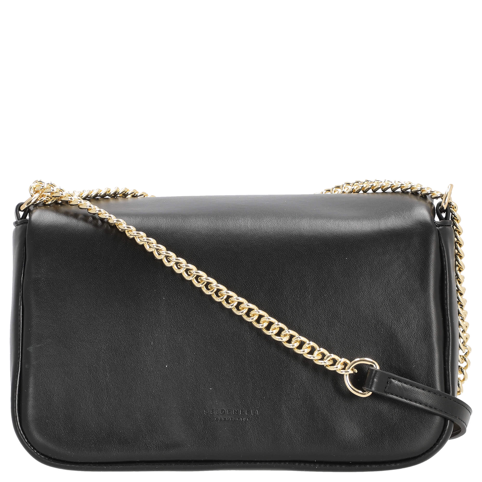Seidenfelt Lesja - Umhängetasche 27 cm (black/gold) - Image 4