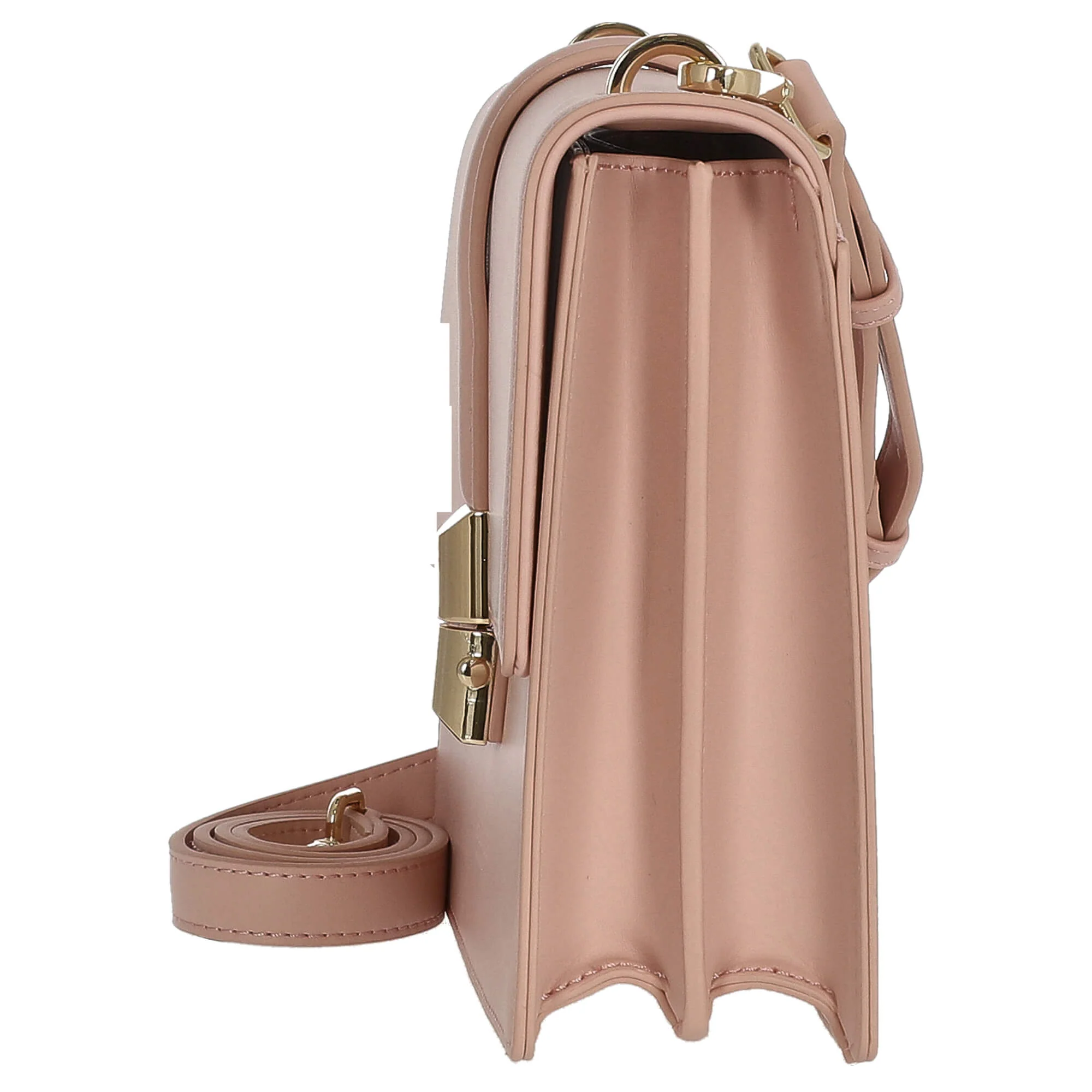 Seidenfelt Lilla Ro Boxy - Umhängetasche 24 cm (powder pink/gold) - Image 3