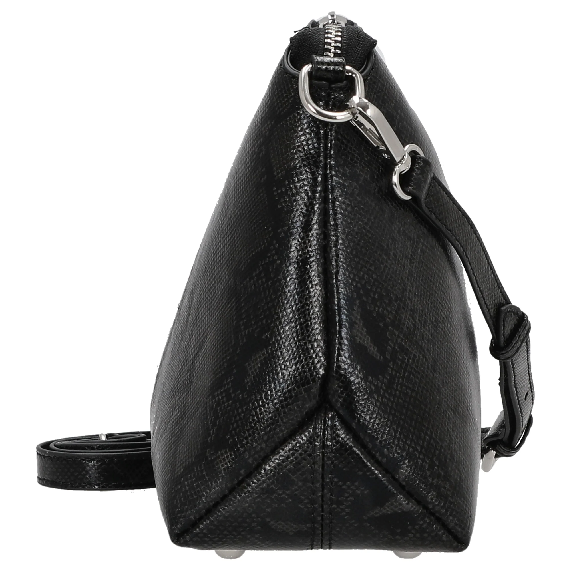 Seidenfelt Lilleby Midi - Umhängetasche 24.5 cm (reptile black) - Image 3