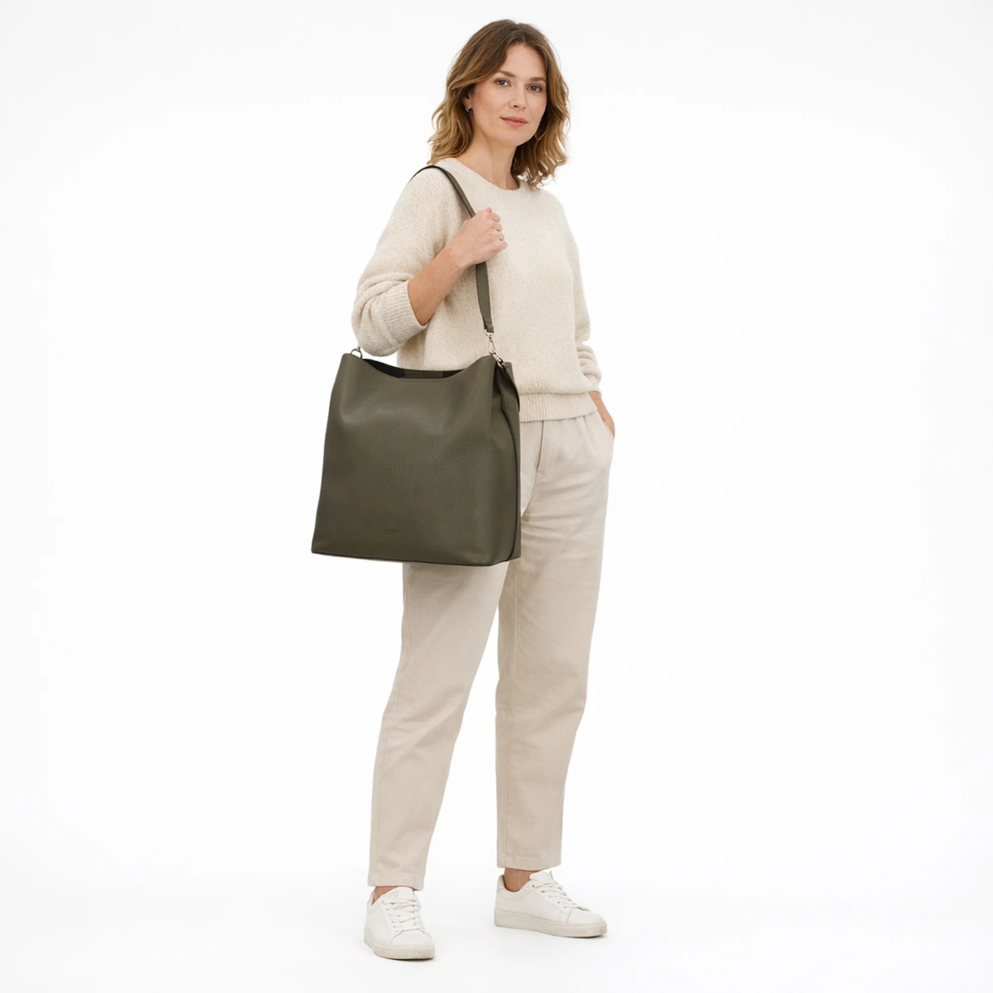 Seidenfelt Meloy Hobo - Schultertasche (olive) - Image 7