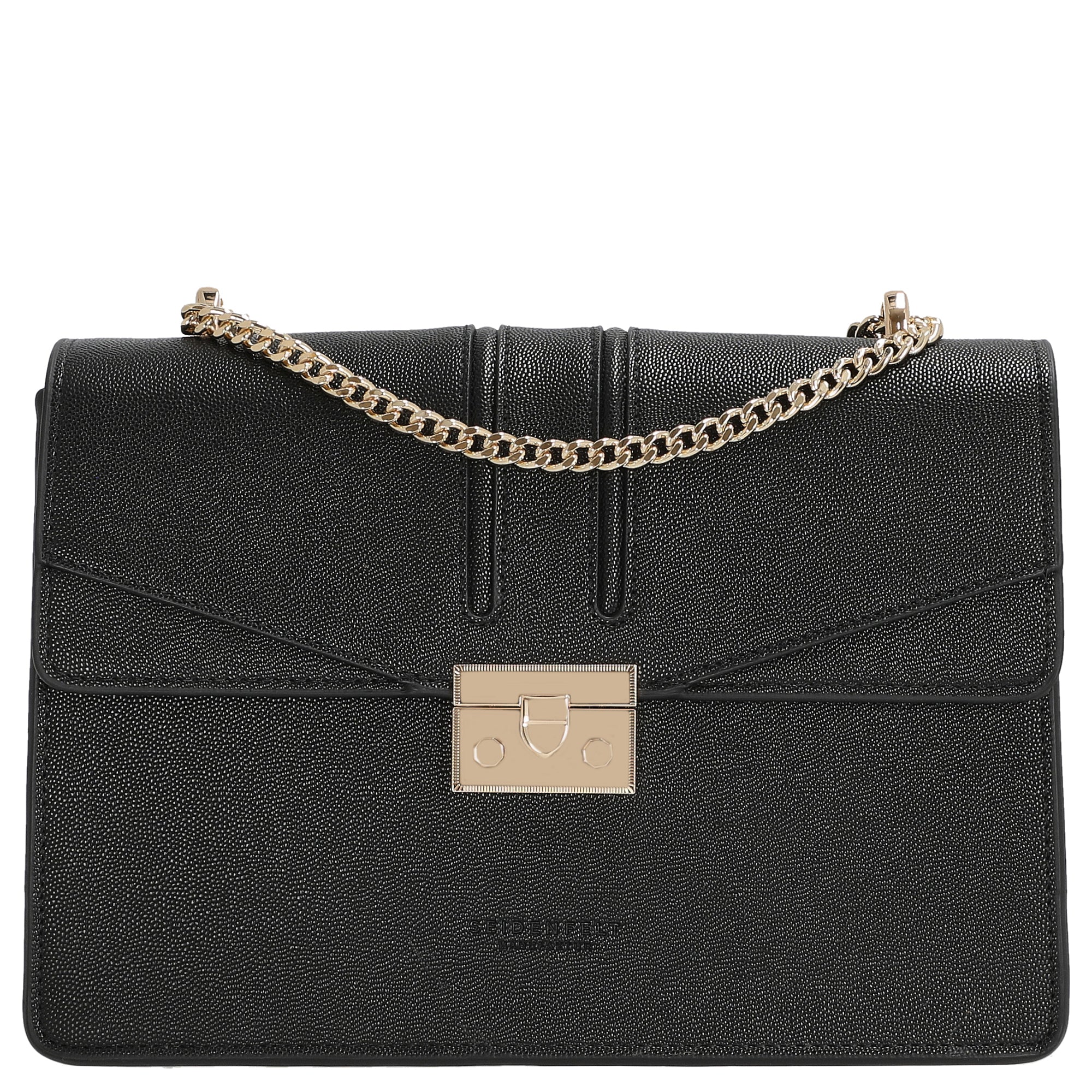 Seidenfelt Roros Big - Schultertasche 28 cm (black gold)