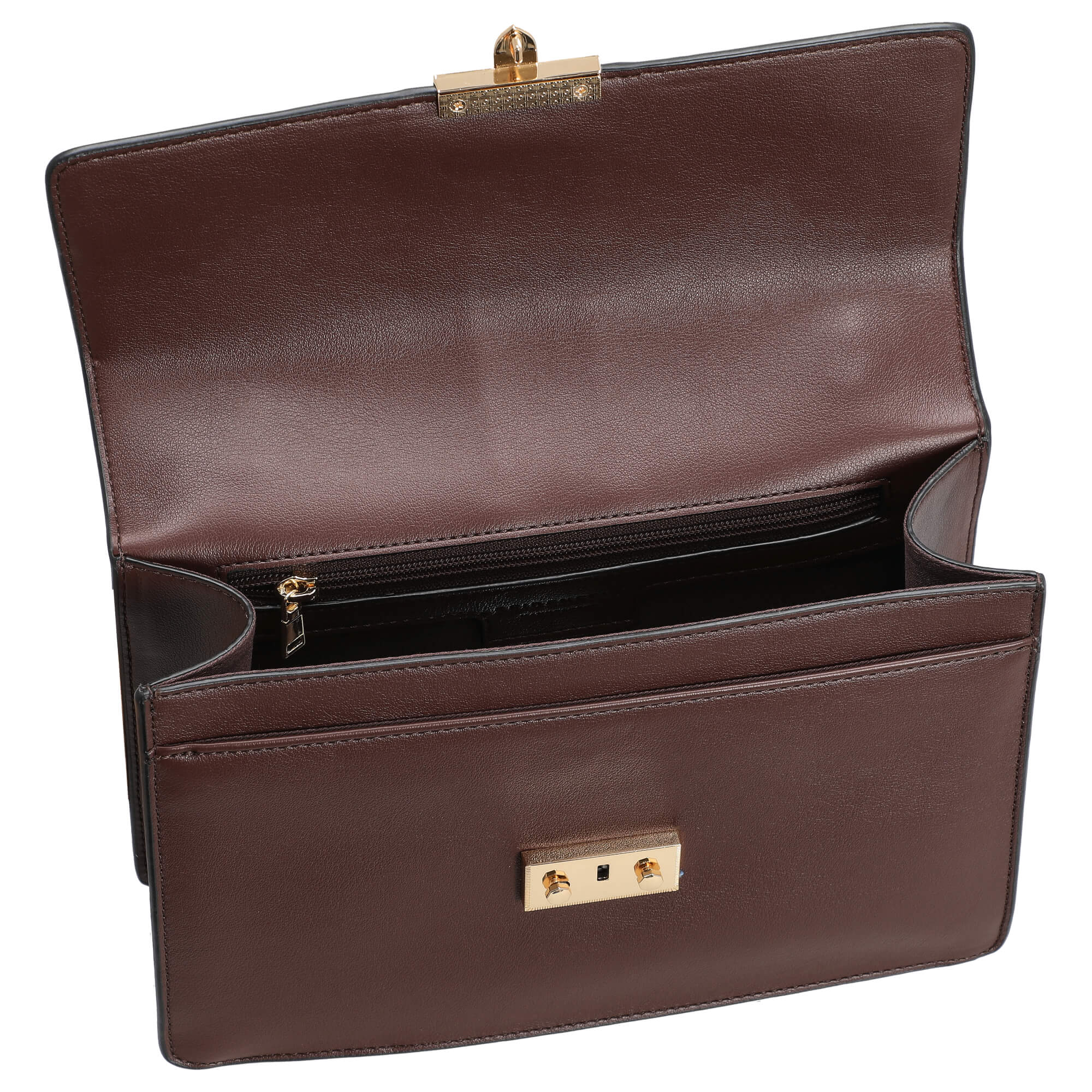 Seidenfelt Roros Big - Schultertasche 28 cm (oxblood/gold) - Image 6