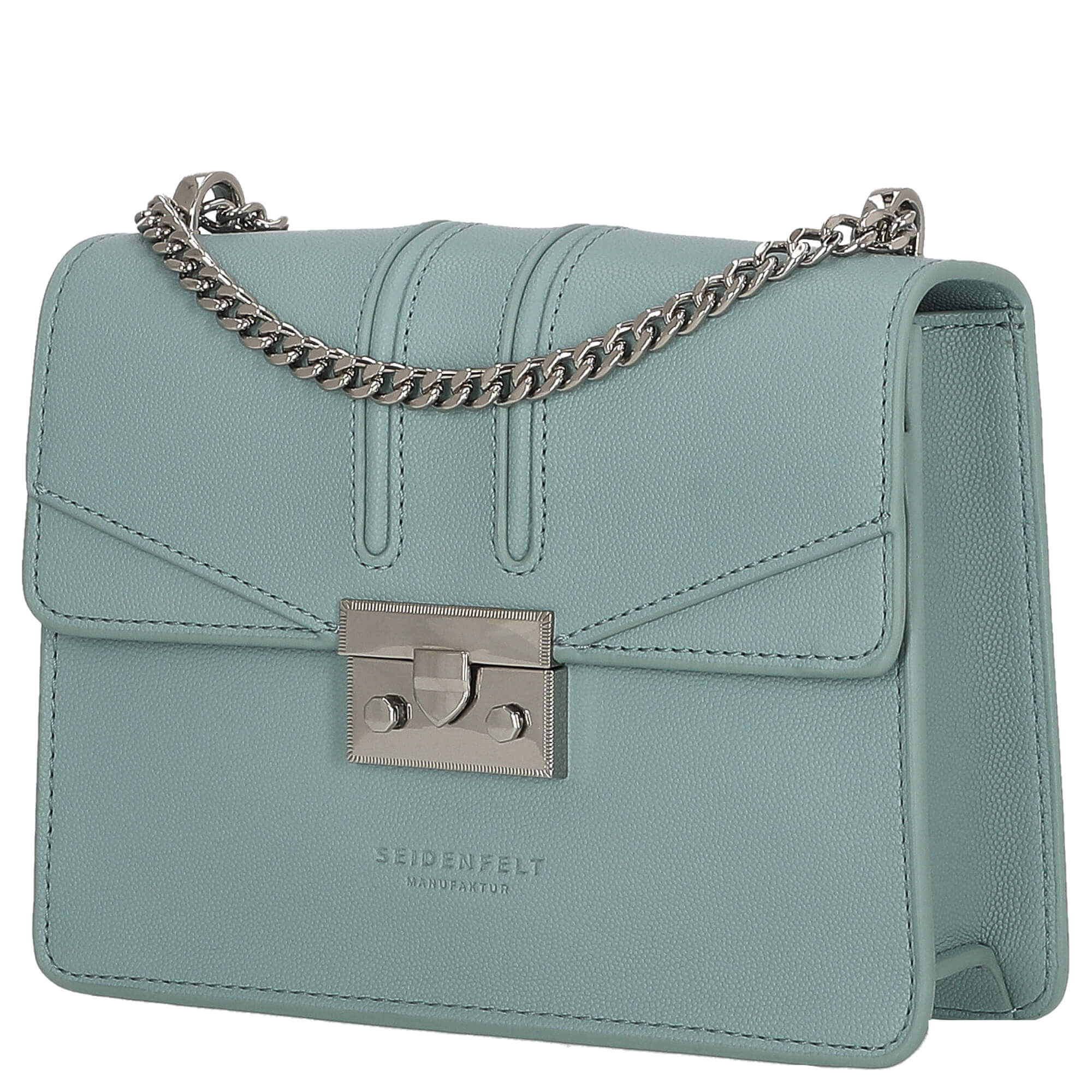 Seidenfelt Roros - Schultertasche 21 cm (dusty aqua) - Image 2