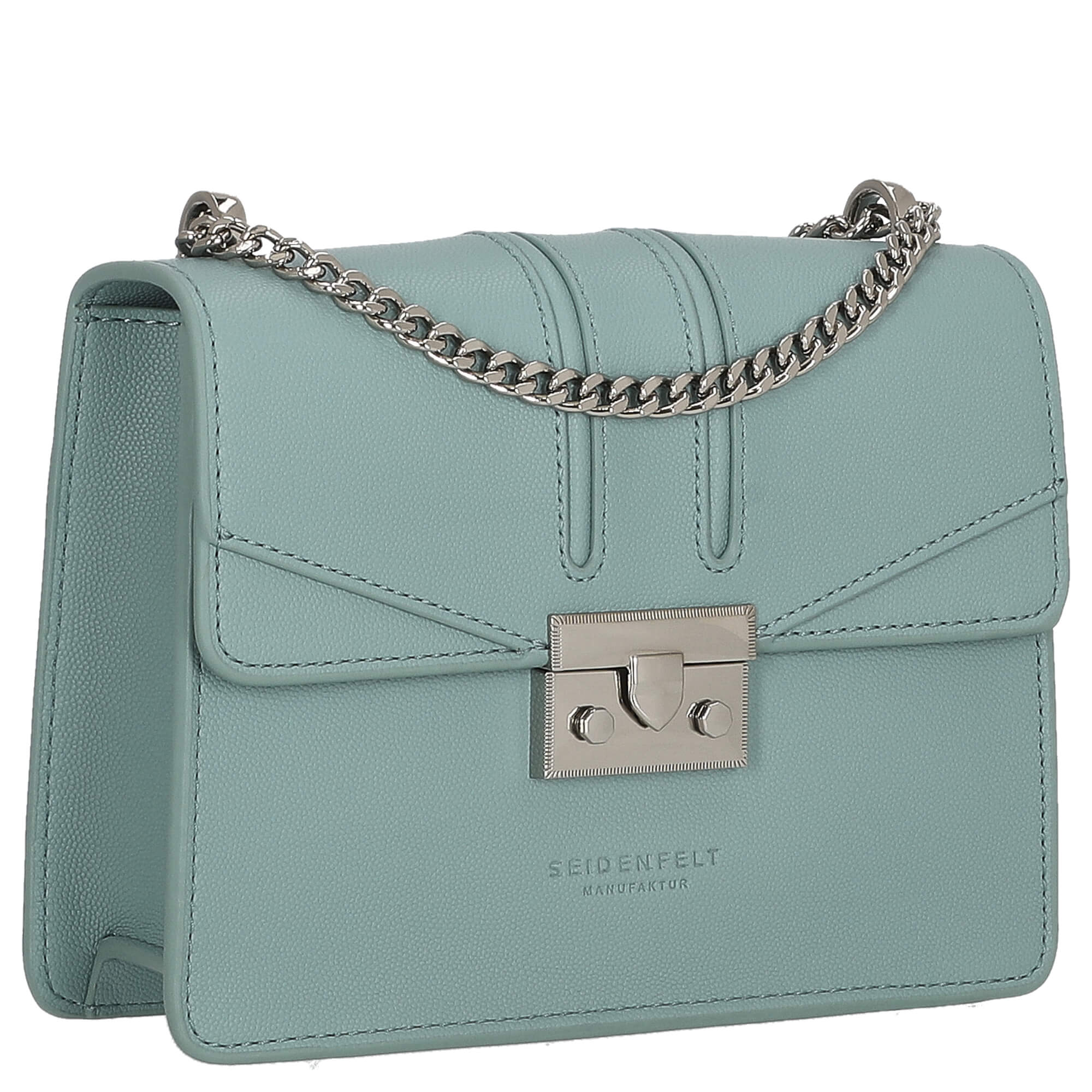 Seidenfelt Roros - Schultertasche 21 cm (dusty aqua) - Image 5