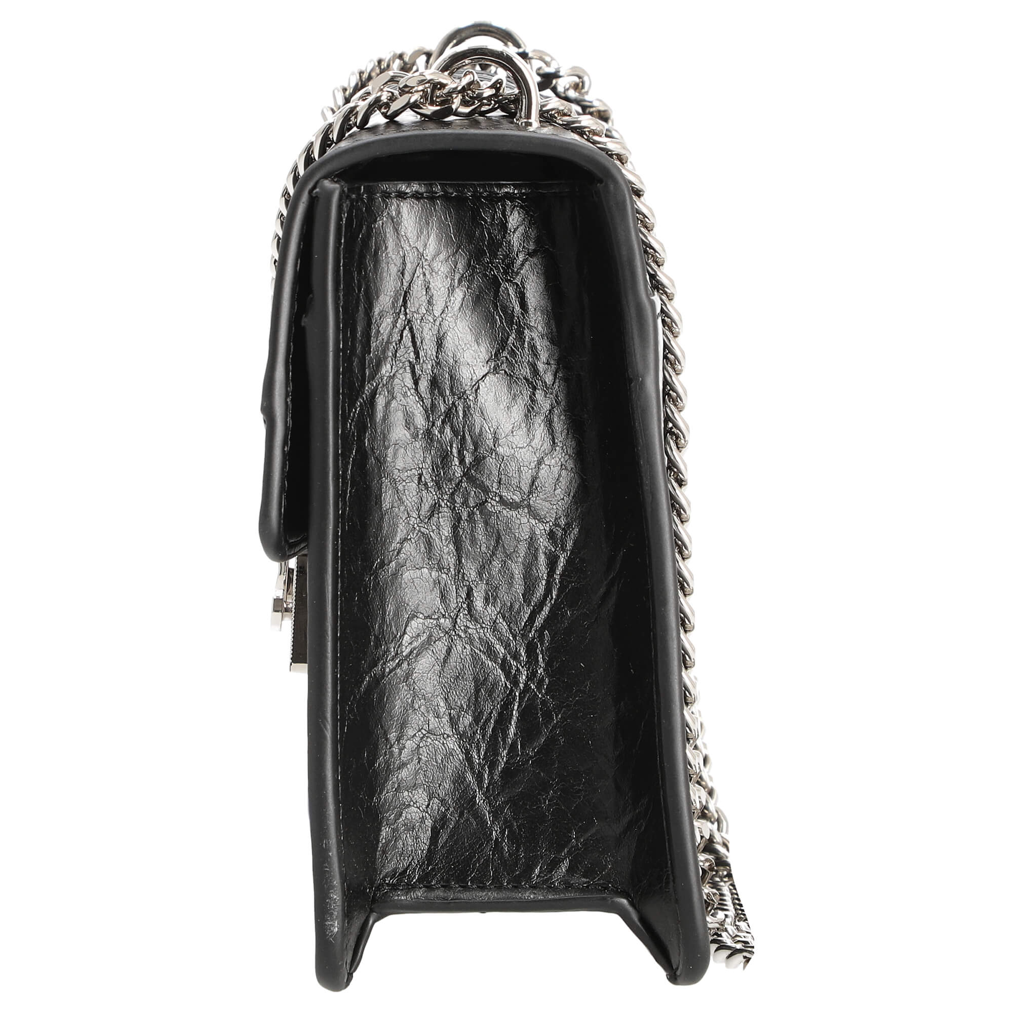 Seidenfelt Roros - Schultertasche 21 cm (glossy black) - Image 3