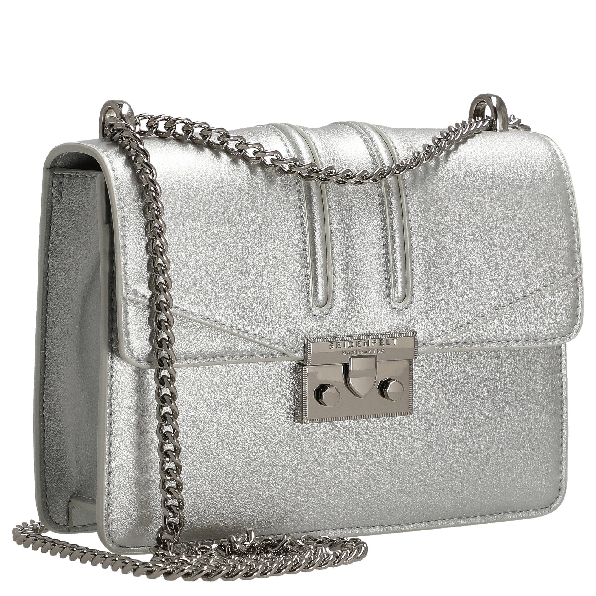 Seidenfelt Roros - Schultertasche 21 cm (silver) - Image 5