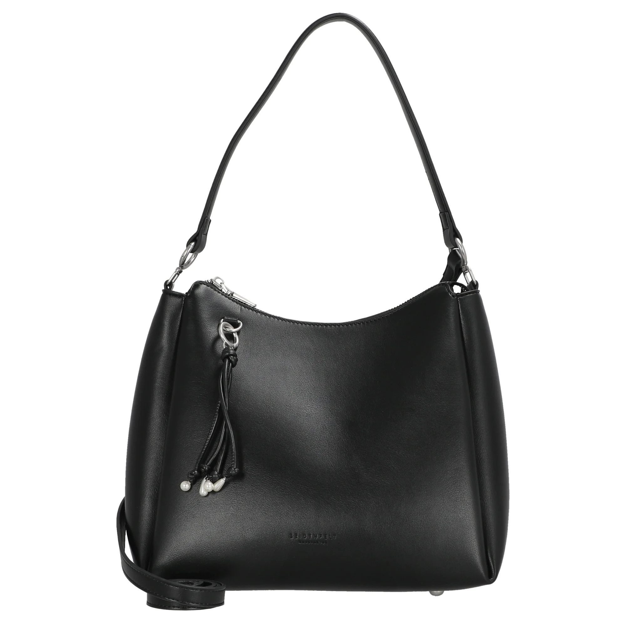 Seidenfelt Sandve Midi Hobo - Schultertasche 31 cm (black)