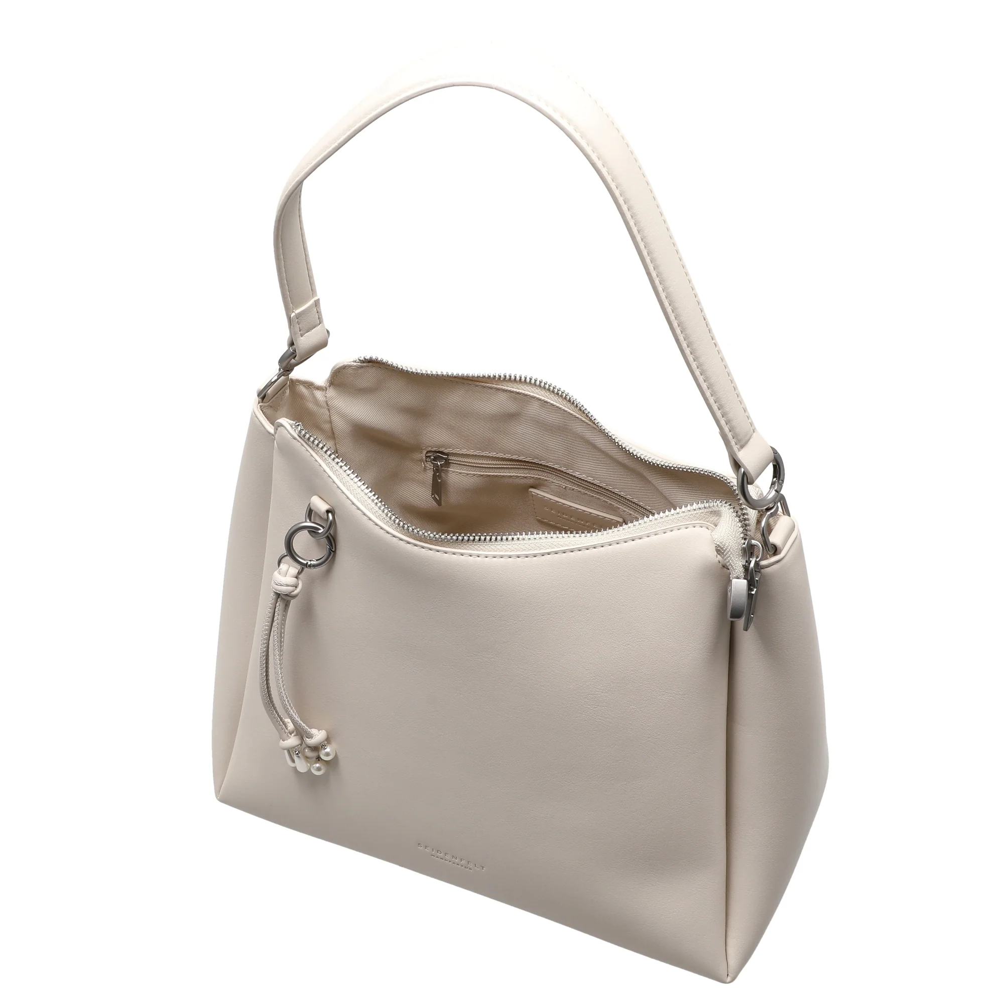 Seidenfelt Sandve Midi Hobo - Schultertasche 31 cm (cream) - Image 6
