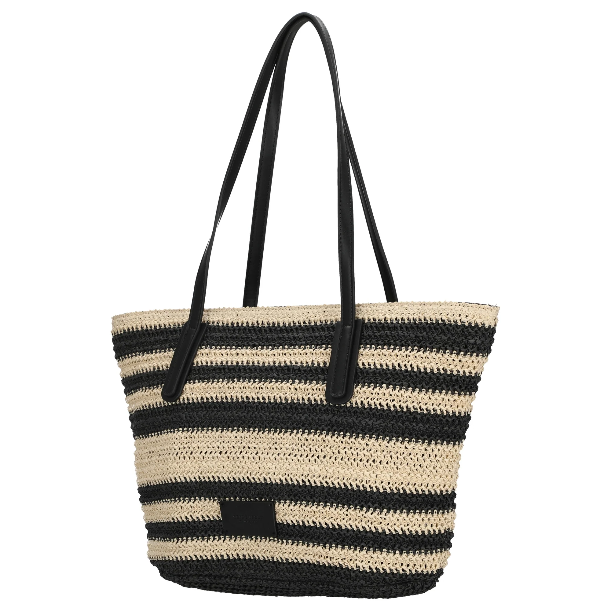 Seidenfelt Savonlinna - Shopper 47 cm (natural straw with black stripes) - Image 2
