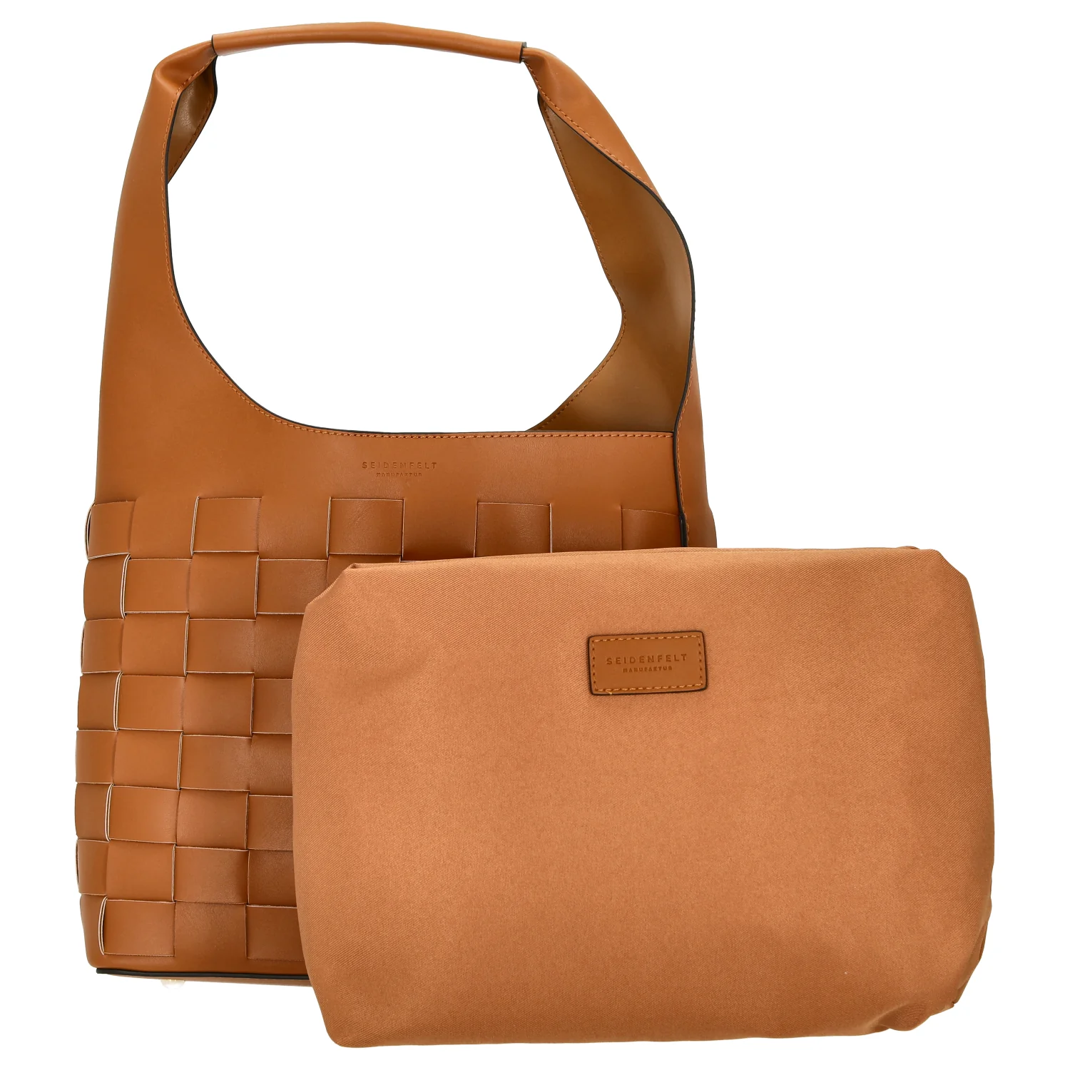 Seidenfelt SFM204 - Schultertasche 30 cm (caramel/gold) - Image 6
