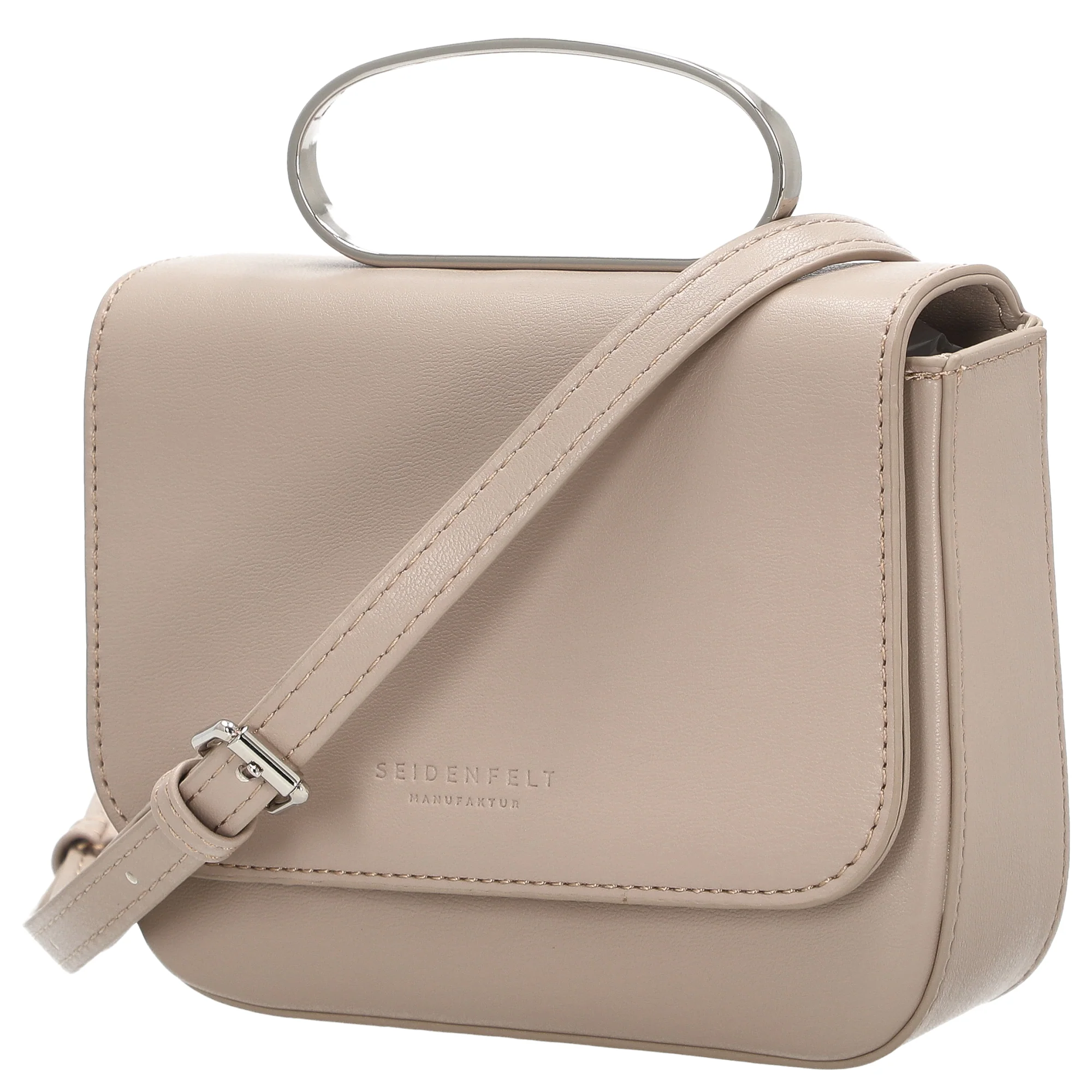 Seidenfelt SFM227 Crossbag - Umhängetasche 16 cm (powder taupe/silver) - Image 2