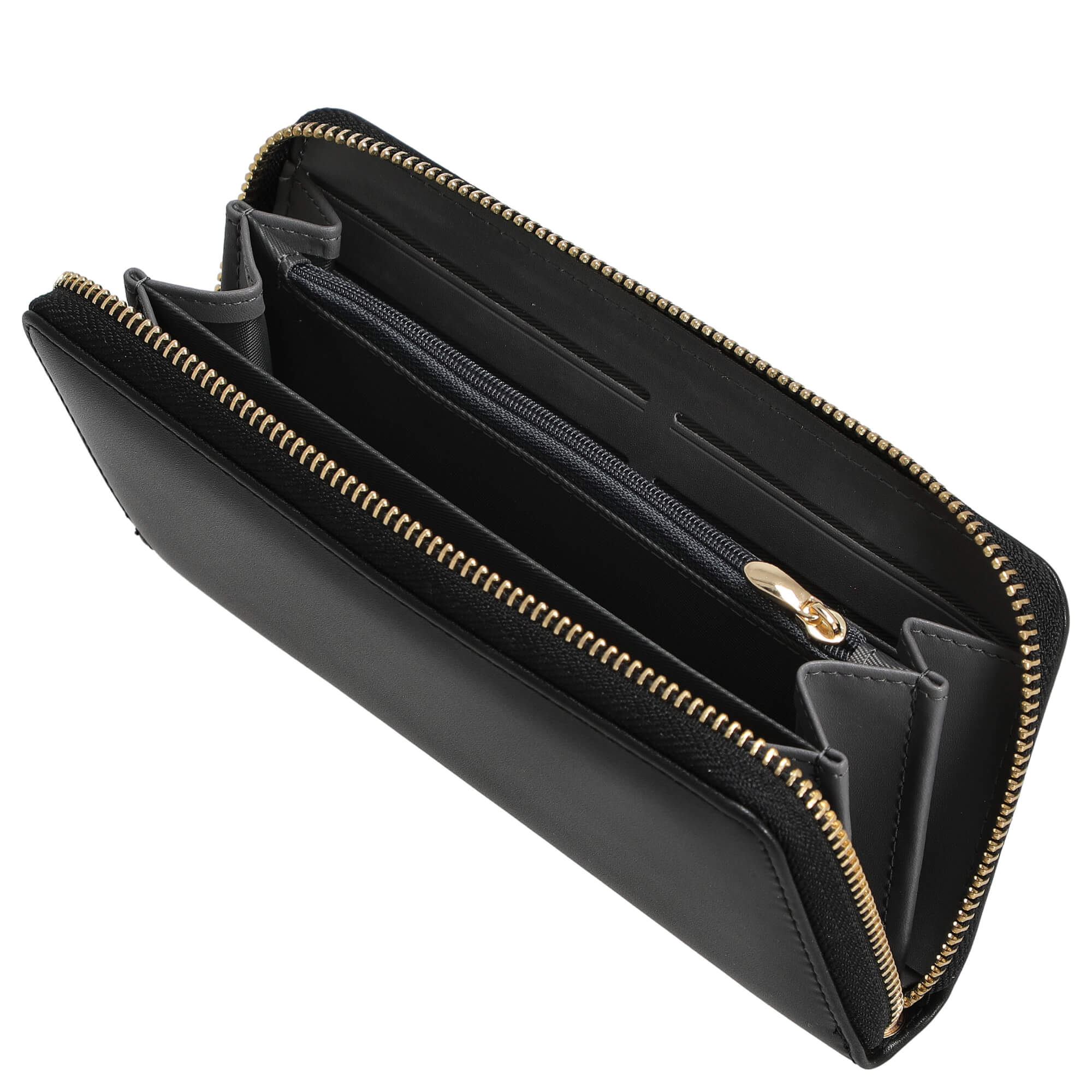 Seidenfelt Smilla - Damen- Geldbörse 19 cm (black) - Image 2