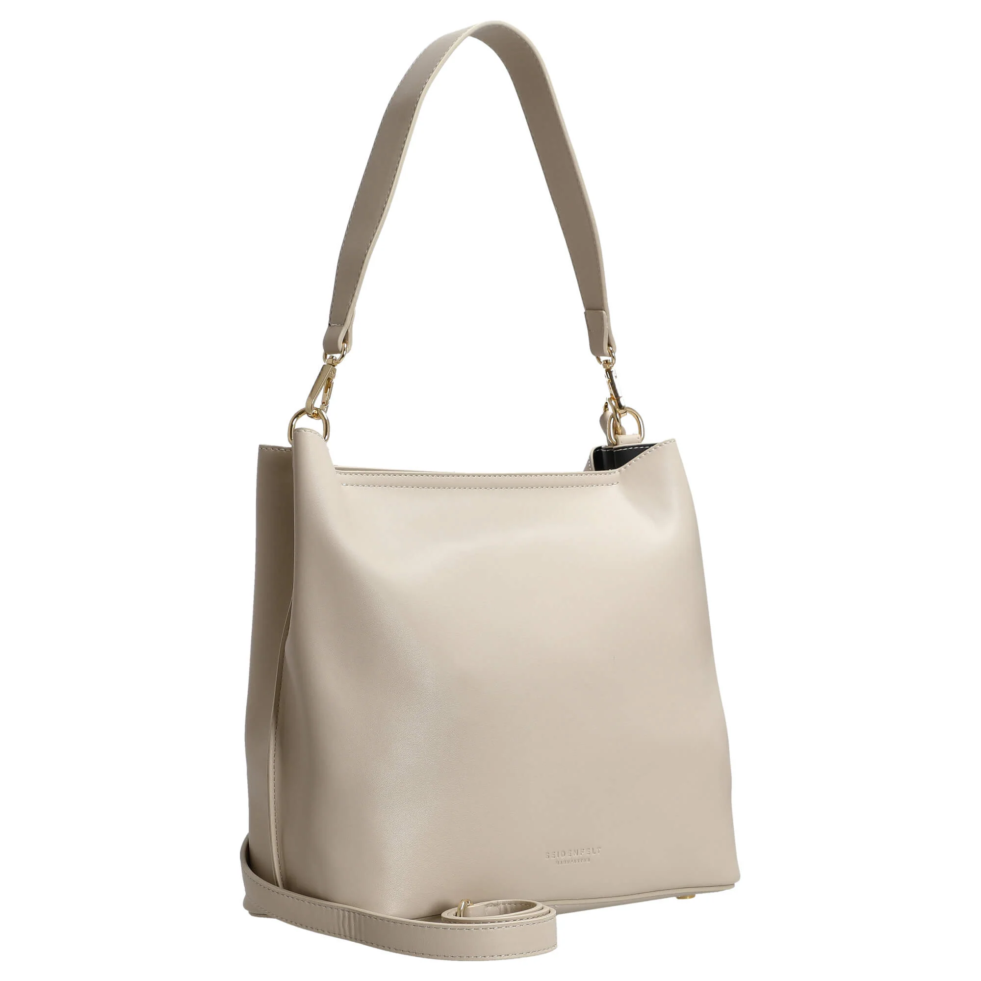 Seidenfelt Viiala Hobo - Schultertasche 27 cm (buttermilk) - Image 5