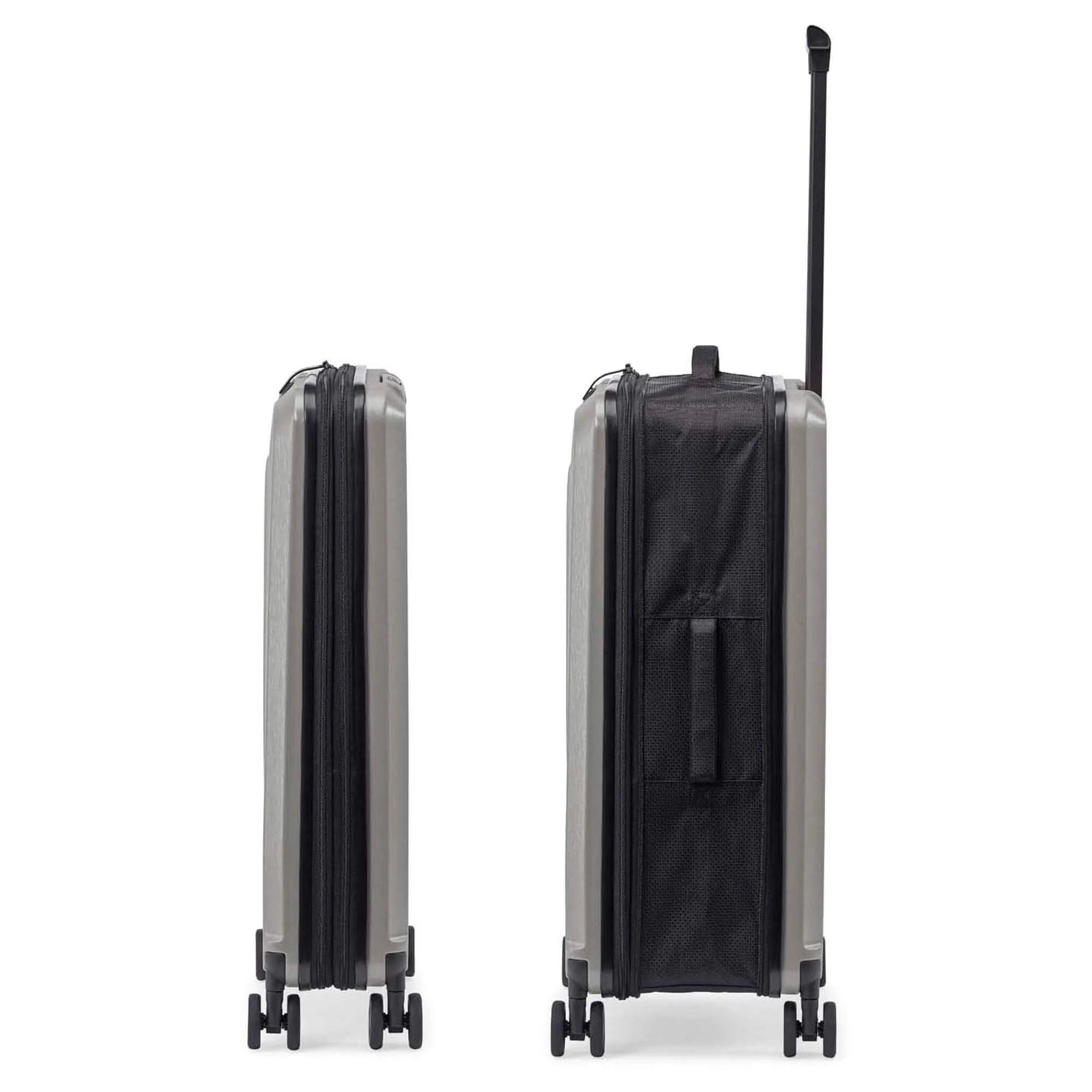 senz Foldaway - 4-Rollen-Trolley M 66 cm (faltbar) (silk grey) - Image 3