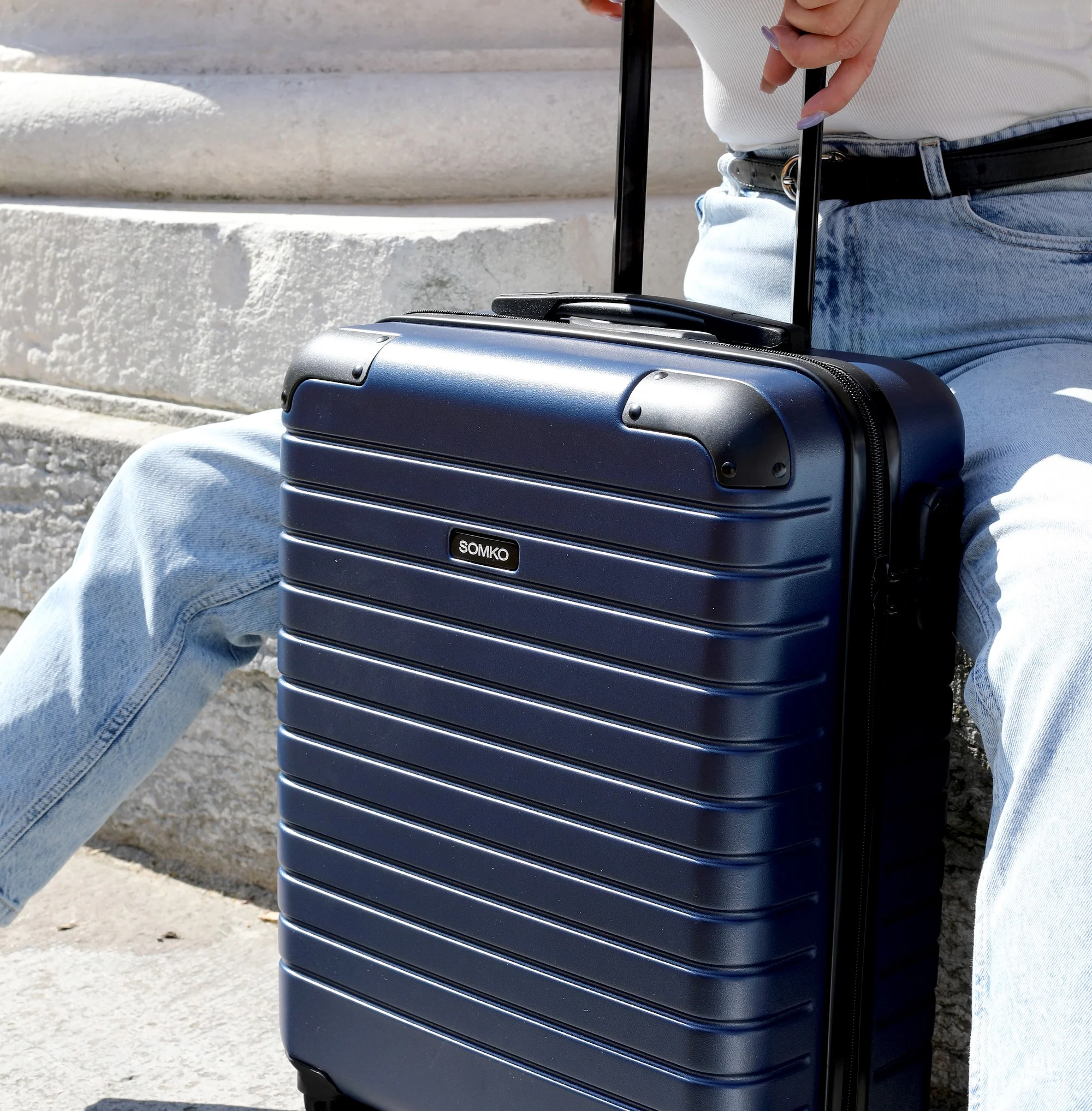 Somko Line - 4-Rollen Kabinentrolley S 55 cm (navy) - Image 9