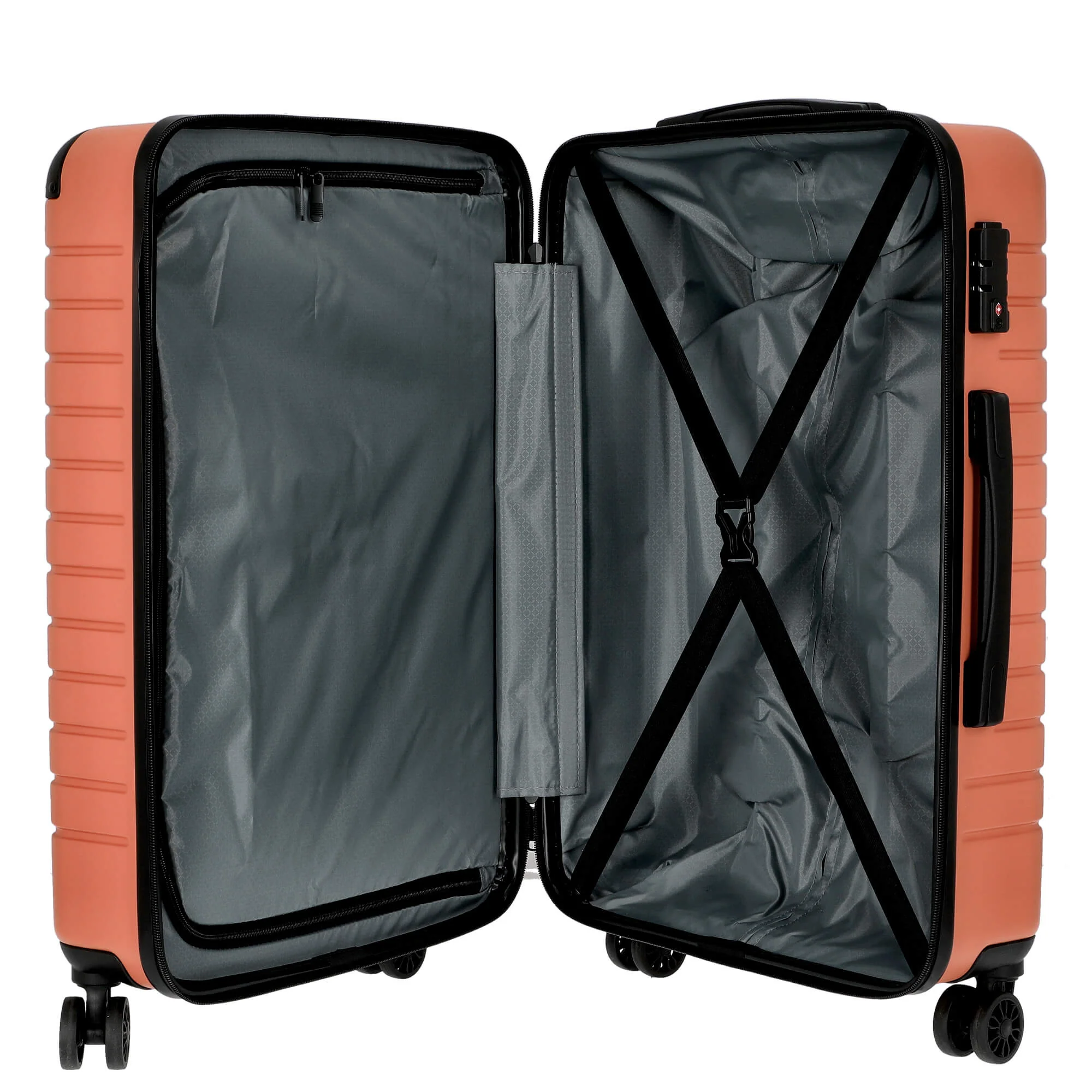 Somko Line - 4-Rollen-Trolley M 67 cm (coral) - Image 6