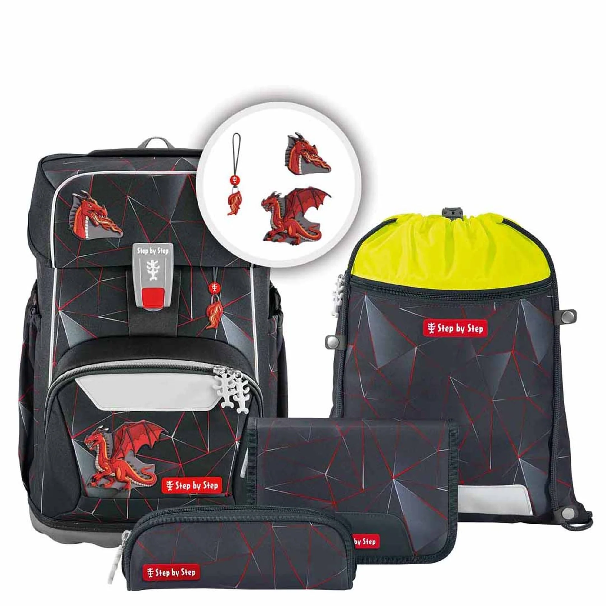 Step by Step Giant - Schulranzen Set 5tlg. (Drago Drako)