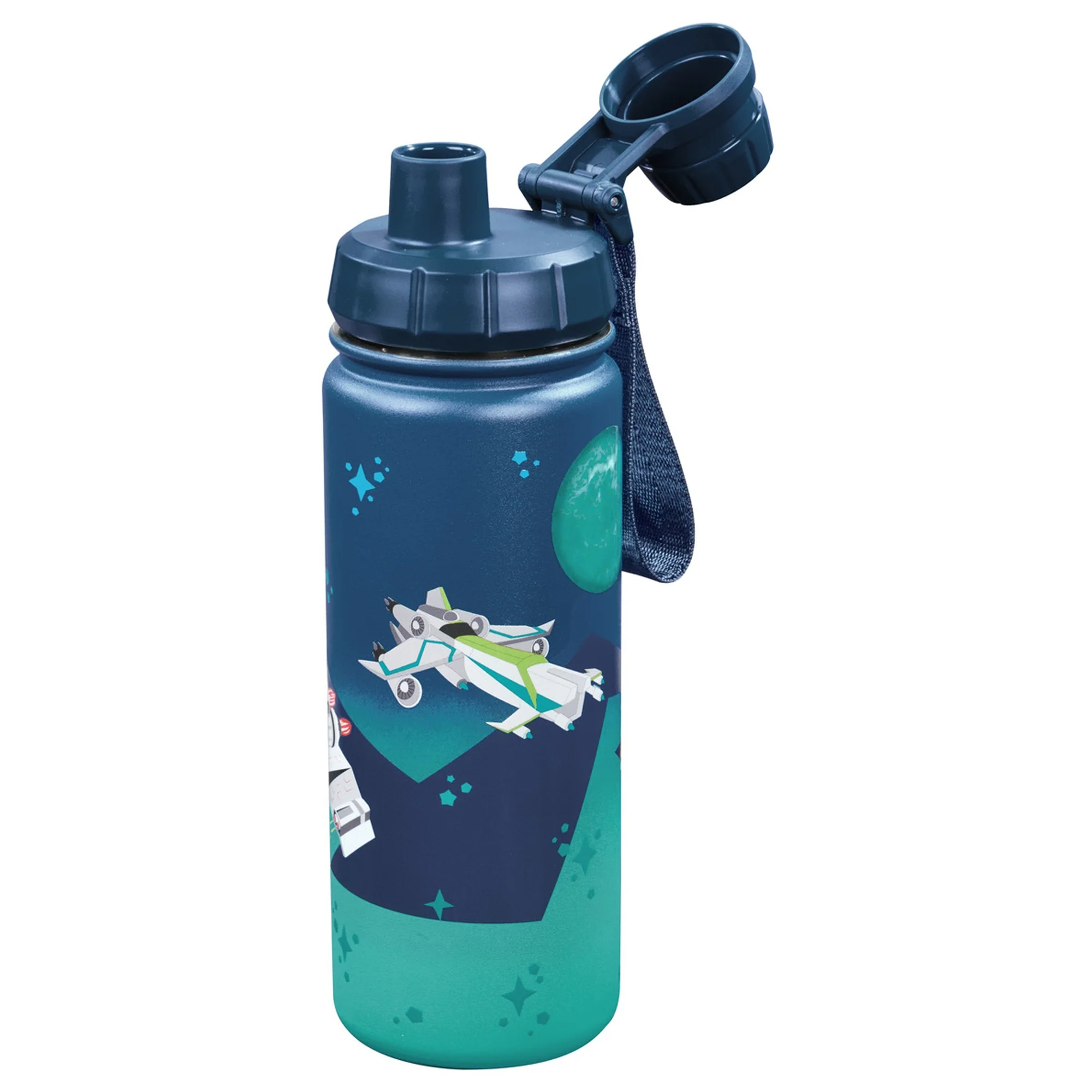 Step by Step Isolierte Edelstahl - Trinkflasche 500ml (Starship)