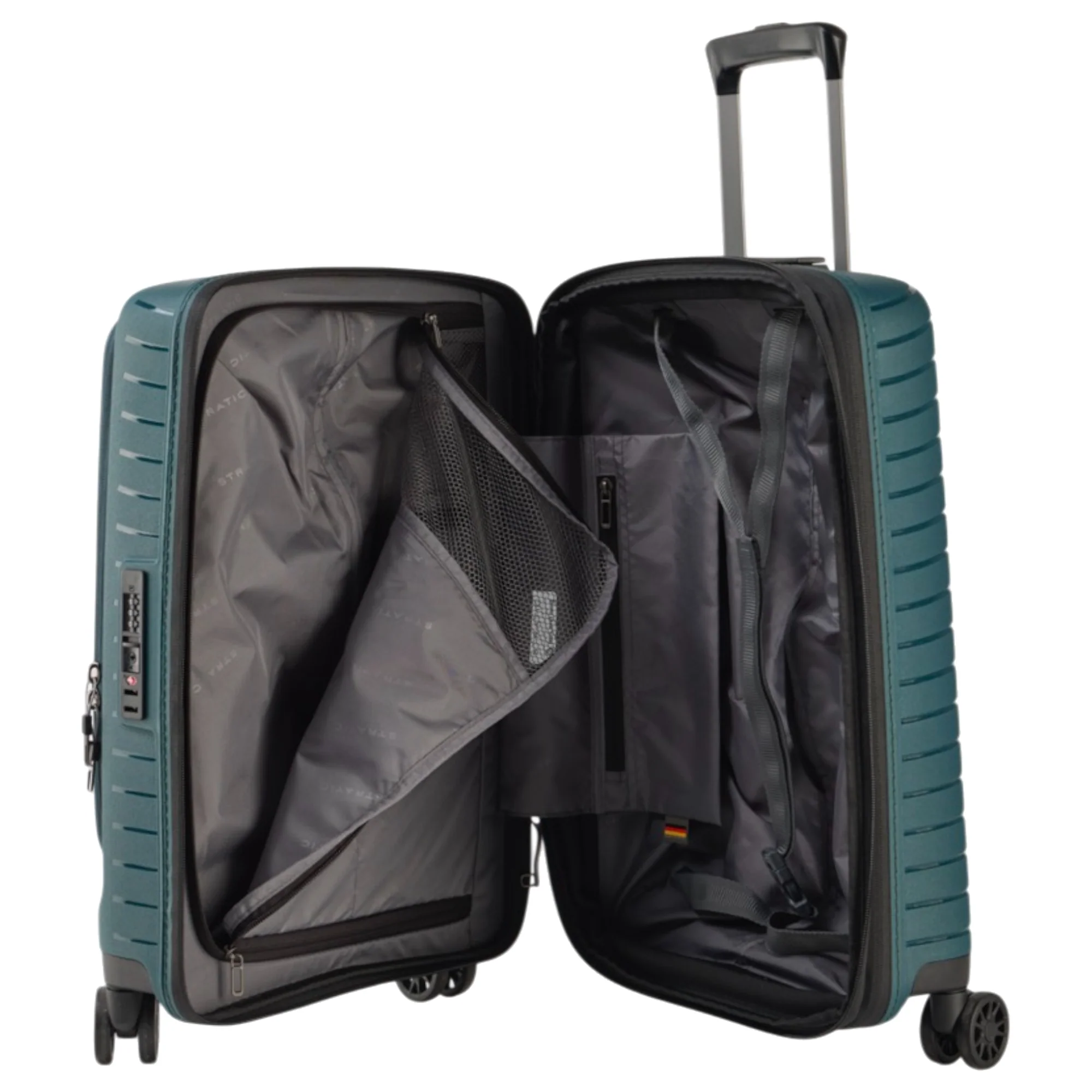 Stratic Novium ML - 4-Rollen-Kabinentrolley mit Vortasche 55 cm erw. (petrol) - Image 7