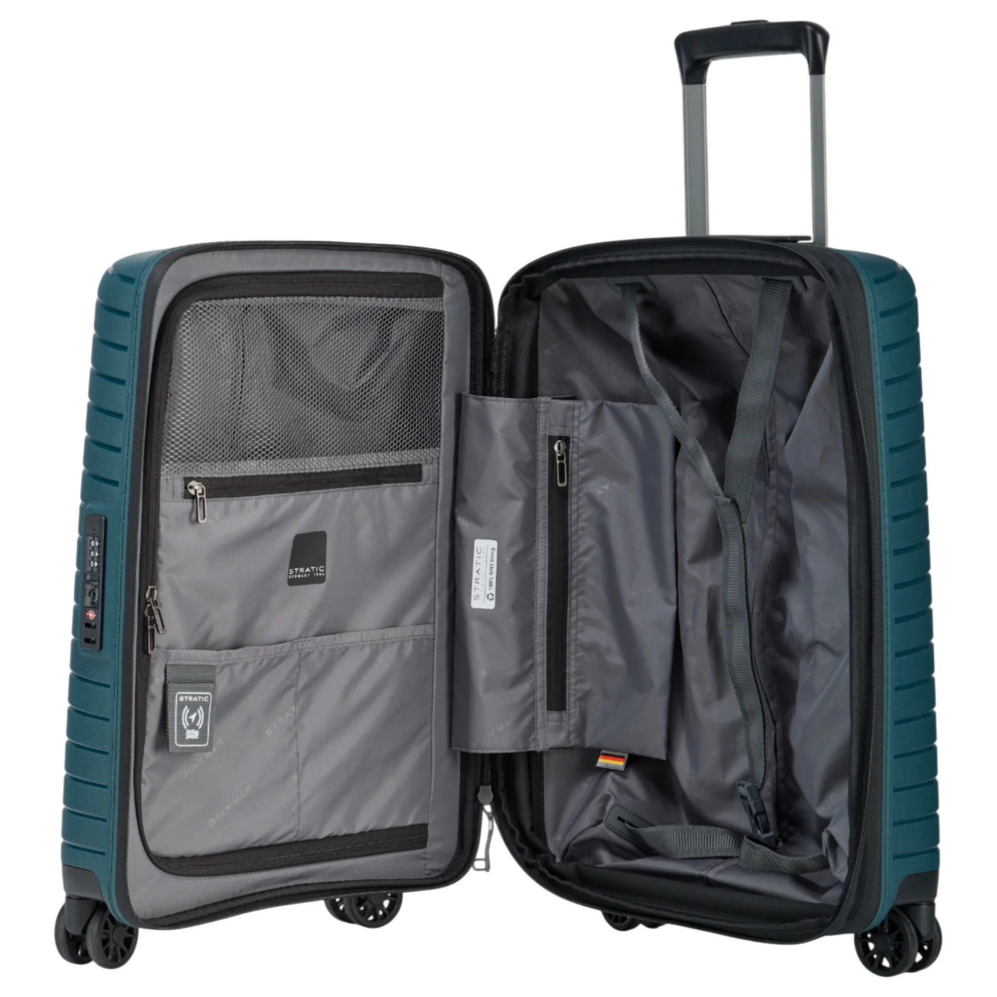Stratic Novium SL - 4-Rollen-Kabinentrolley 55 cm erw. (petrol) - Image 7