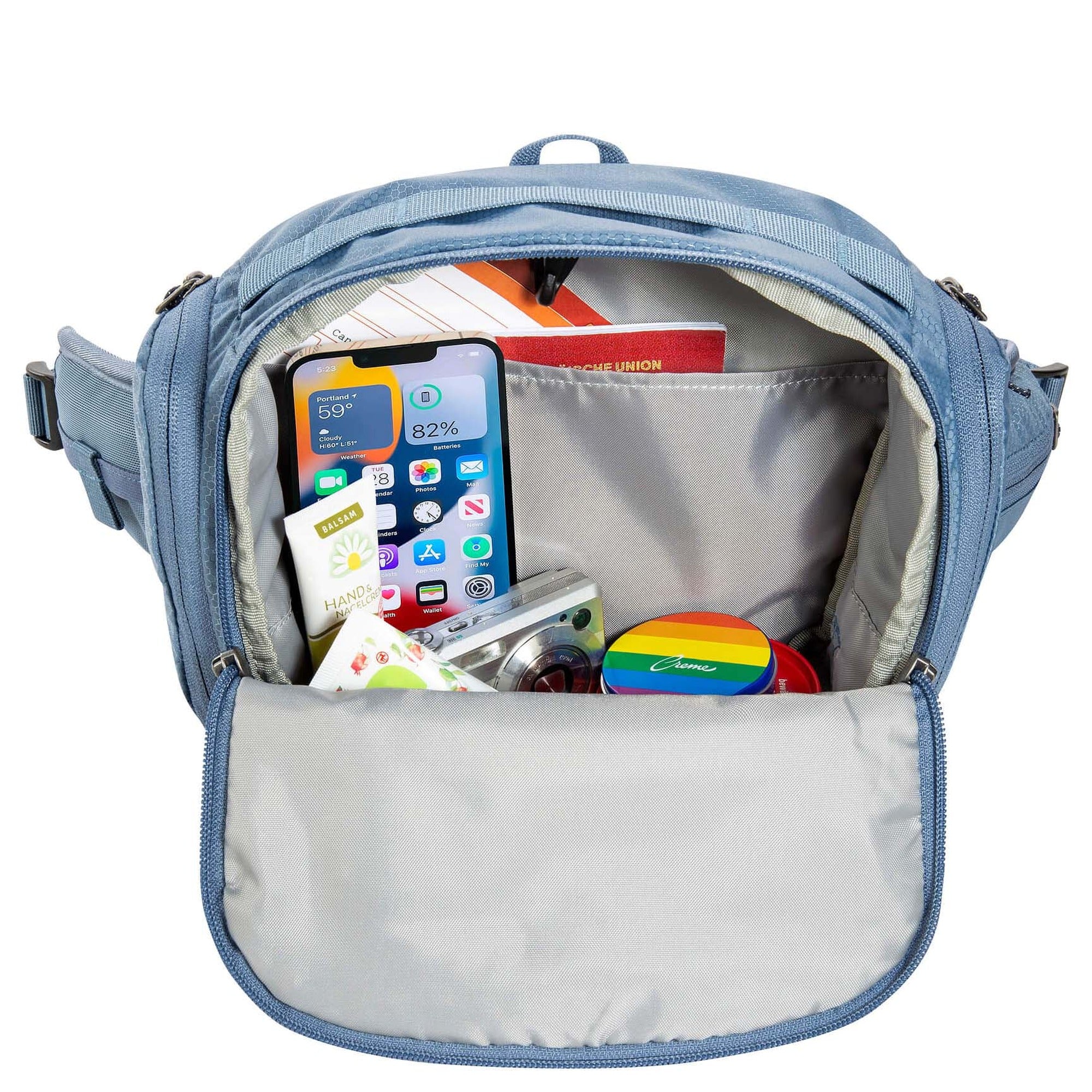 Tatonka Hip Bottle Double II - Gürteltasche 26 cm (elemental blue) - Image 5