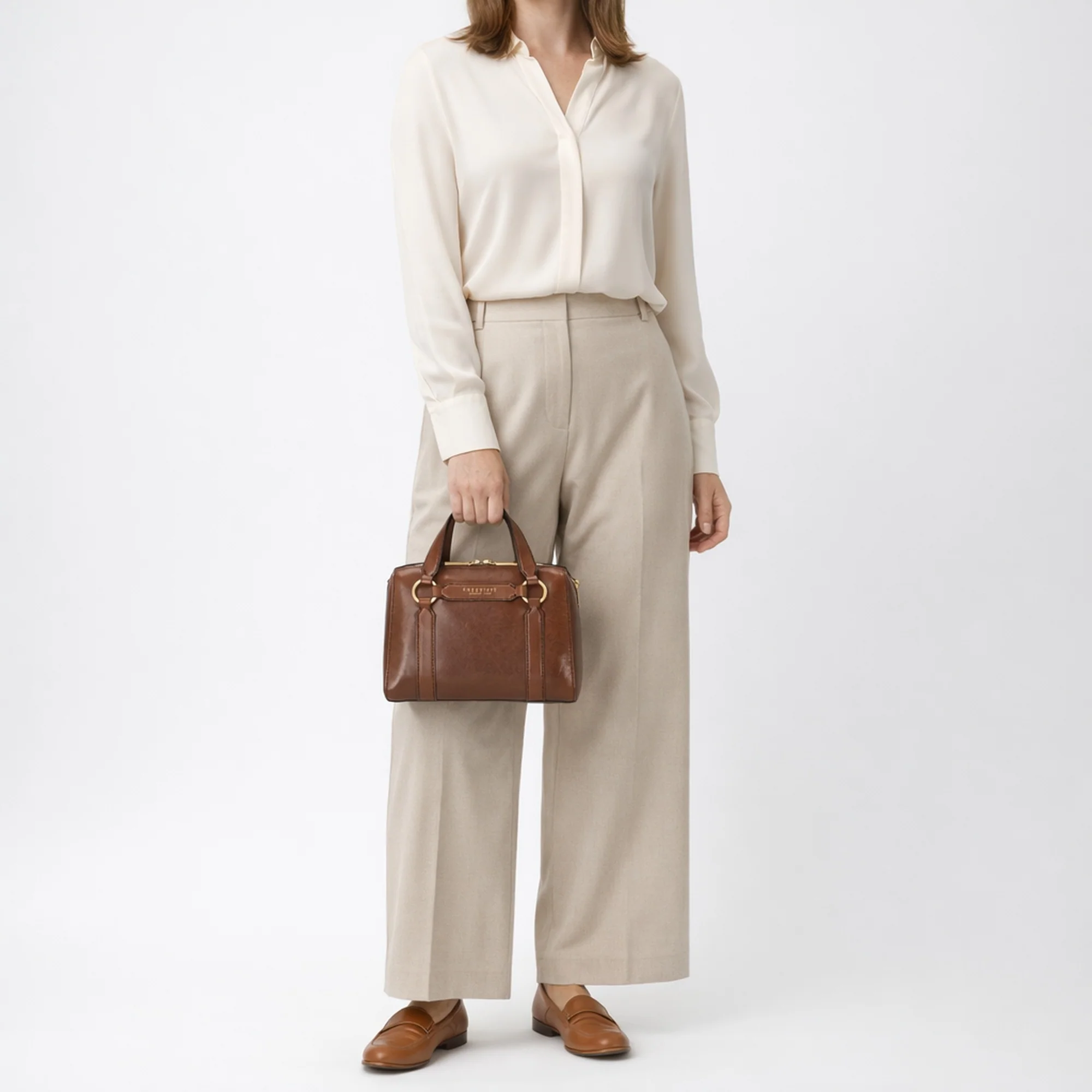 The Bridge Laura - Henkeltasche 25 cm (marrone) - Image 7