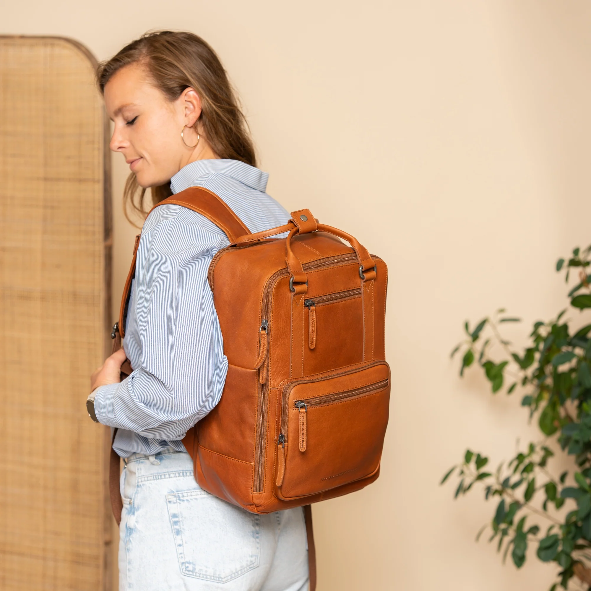 The Chesterfield Brand Calden - Rucksack 15" 40 cm (cognac) - Image 7
