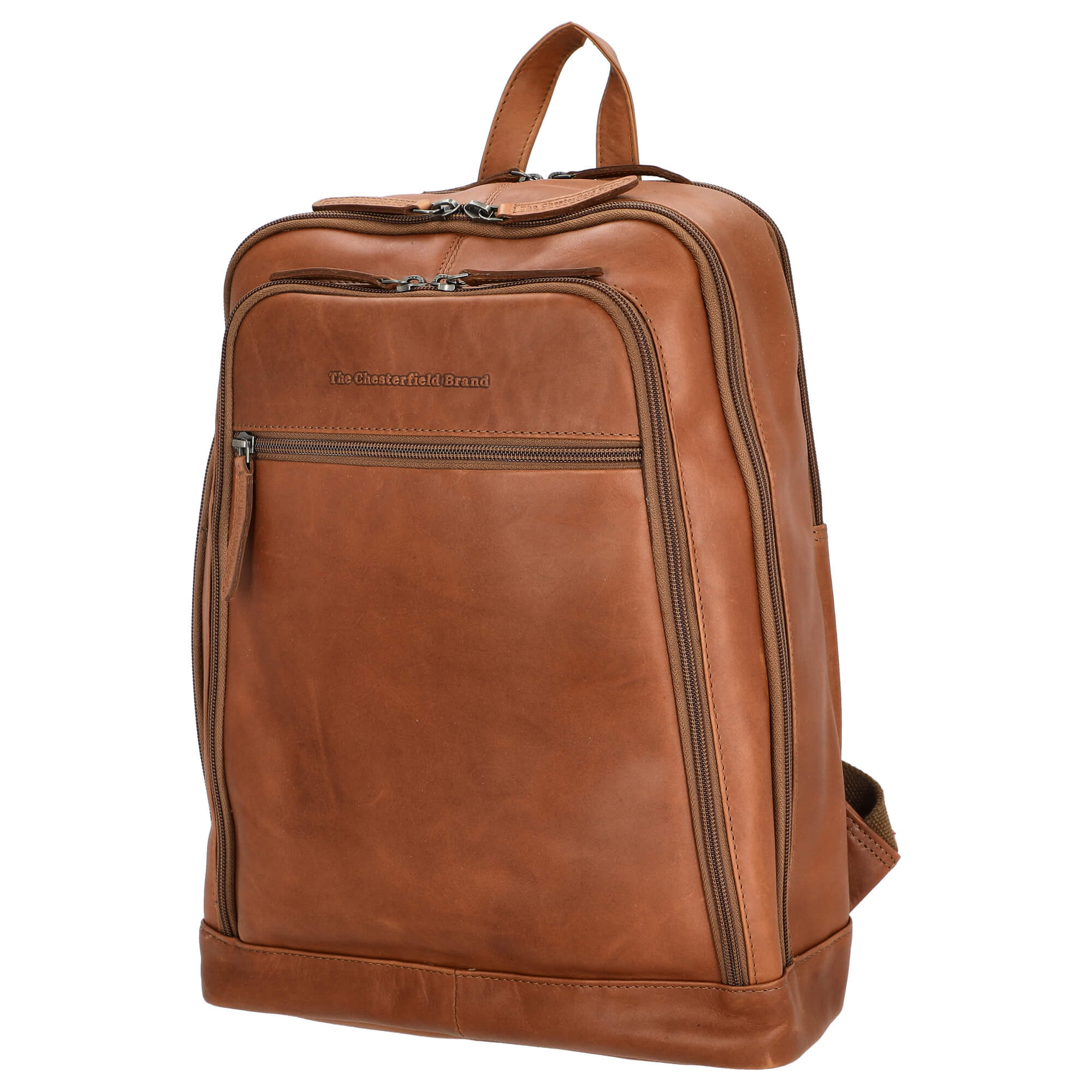 The Chesterfield Brand Detroit - Rucksack 14" 39 cm (cognac) - Image 2