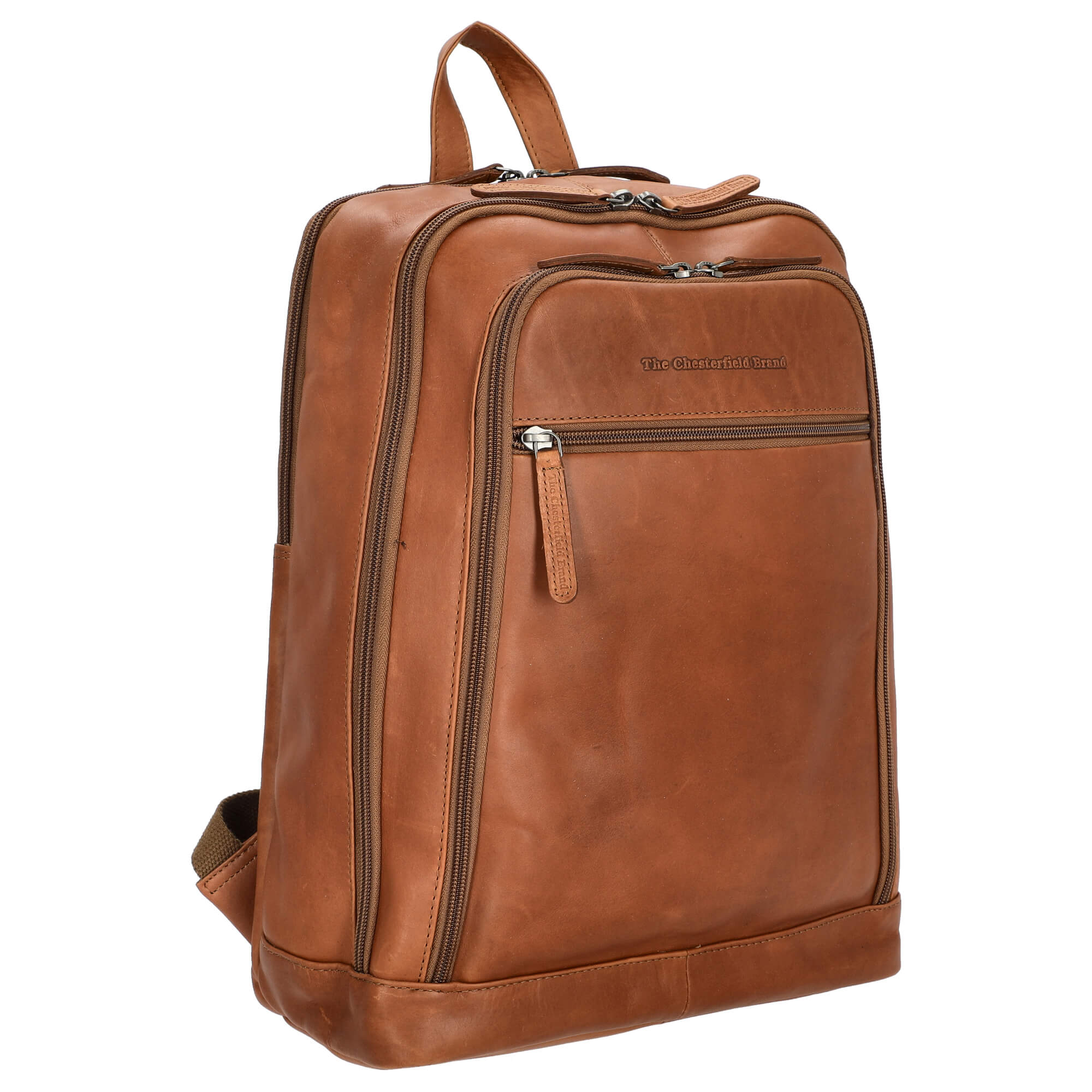 The Chesterfield Brand Detroit - Rucksack 14" 39 cm (cognac) - Image 5