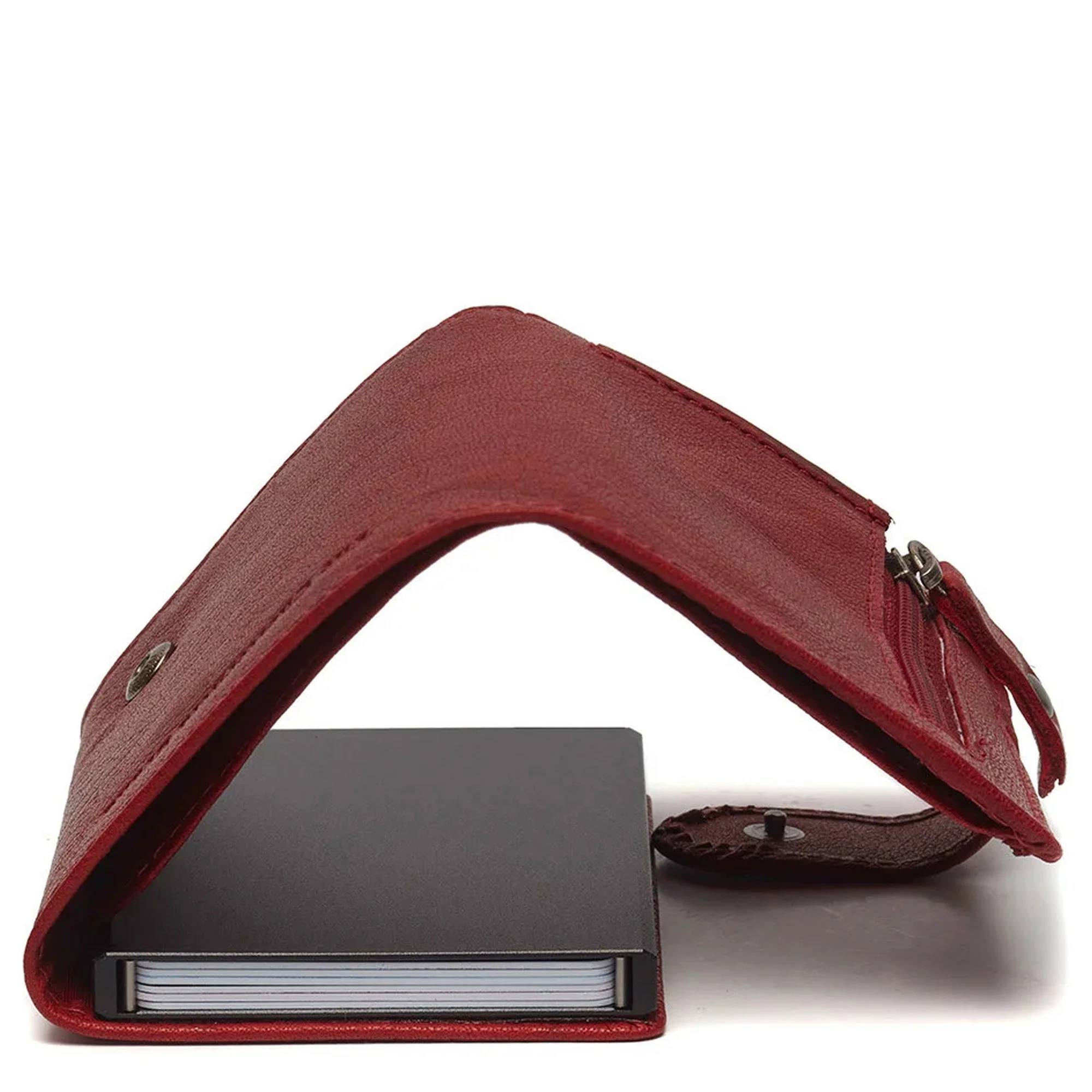 The Chesterfield Brand Portland - Kreditkartenetui 6cc 10 cm RFID (red) - Image 4