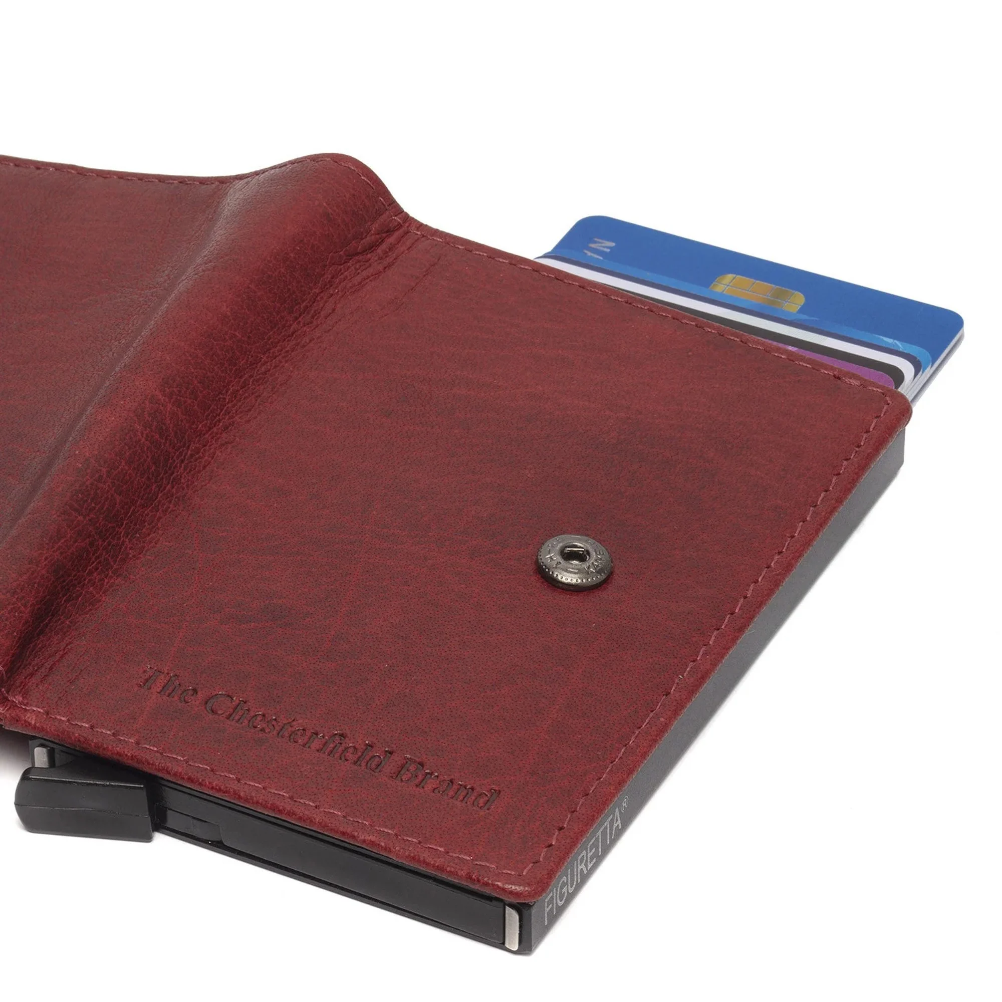 The Chesterfield Brand Prague - Kreditkartenetui 6cc 10 cm RFID (red) - Image 5