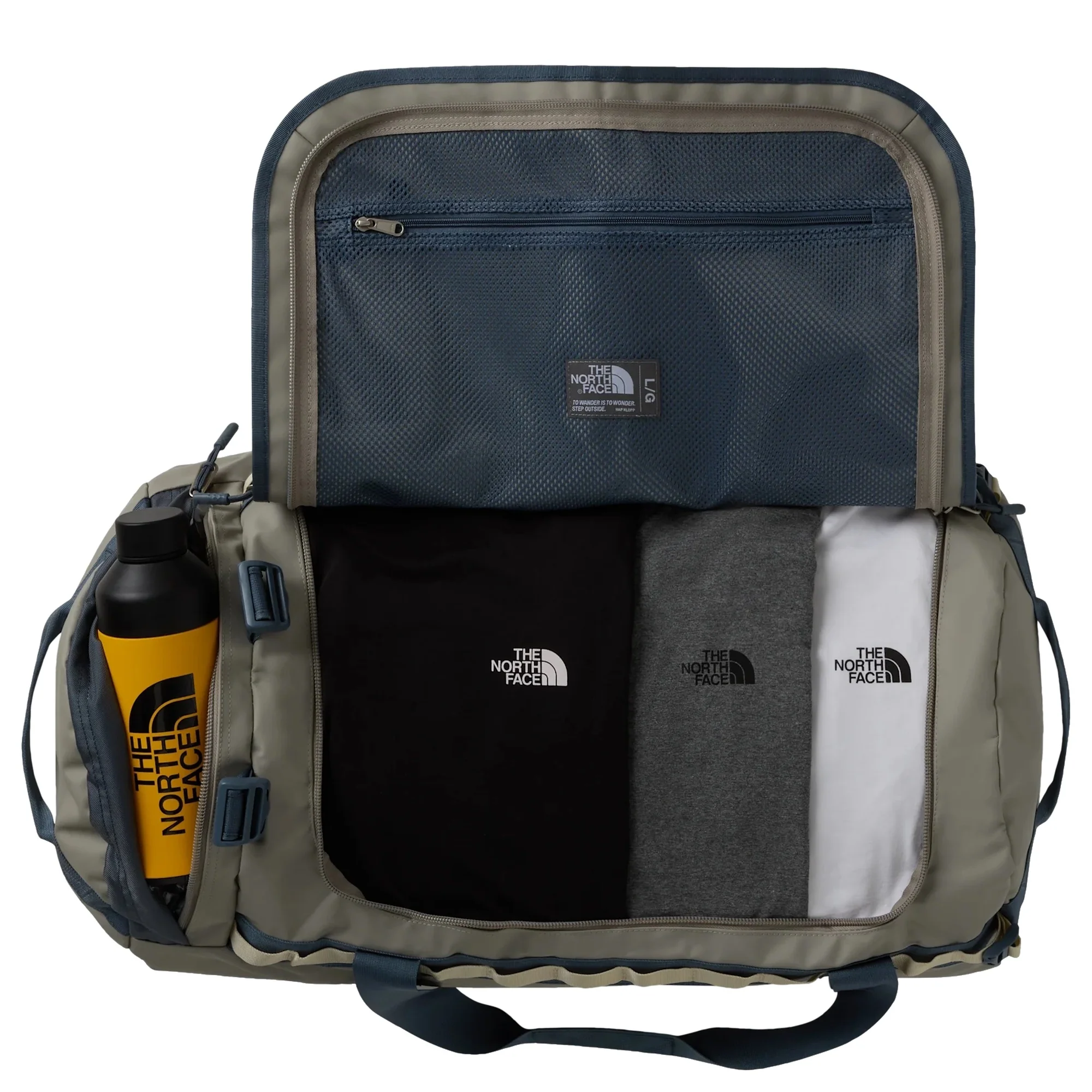 The North Face Base Camp Duffel - Reisetasche/Rucksack L 70 cm (stone slab/granite grey) - Image 3