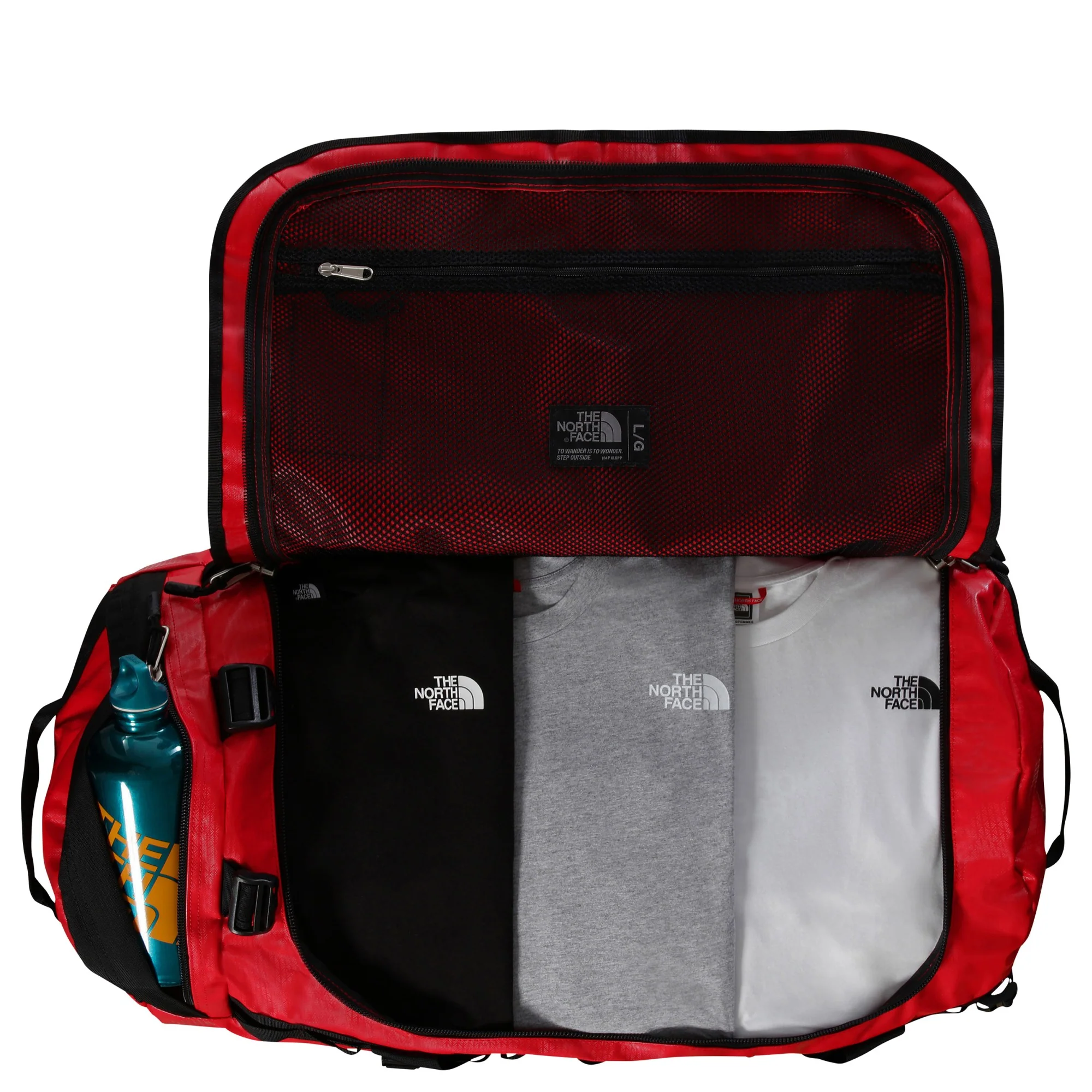 The North Face Base Camp Duffel L 95 - Reisetasche/Rucksack 70 cm (tnf red-tnf black-npf) - Image 3
